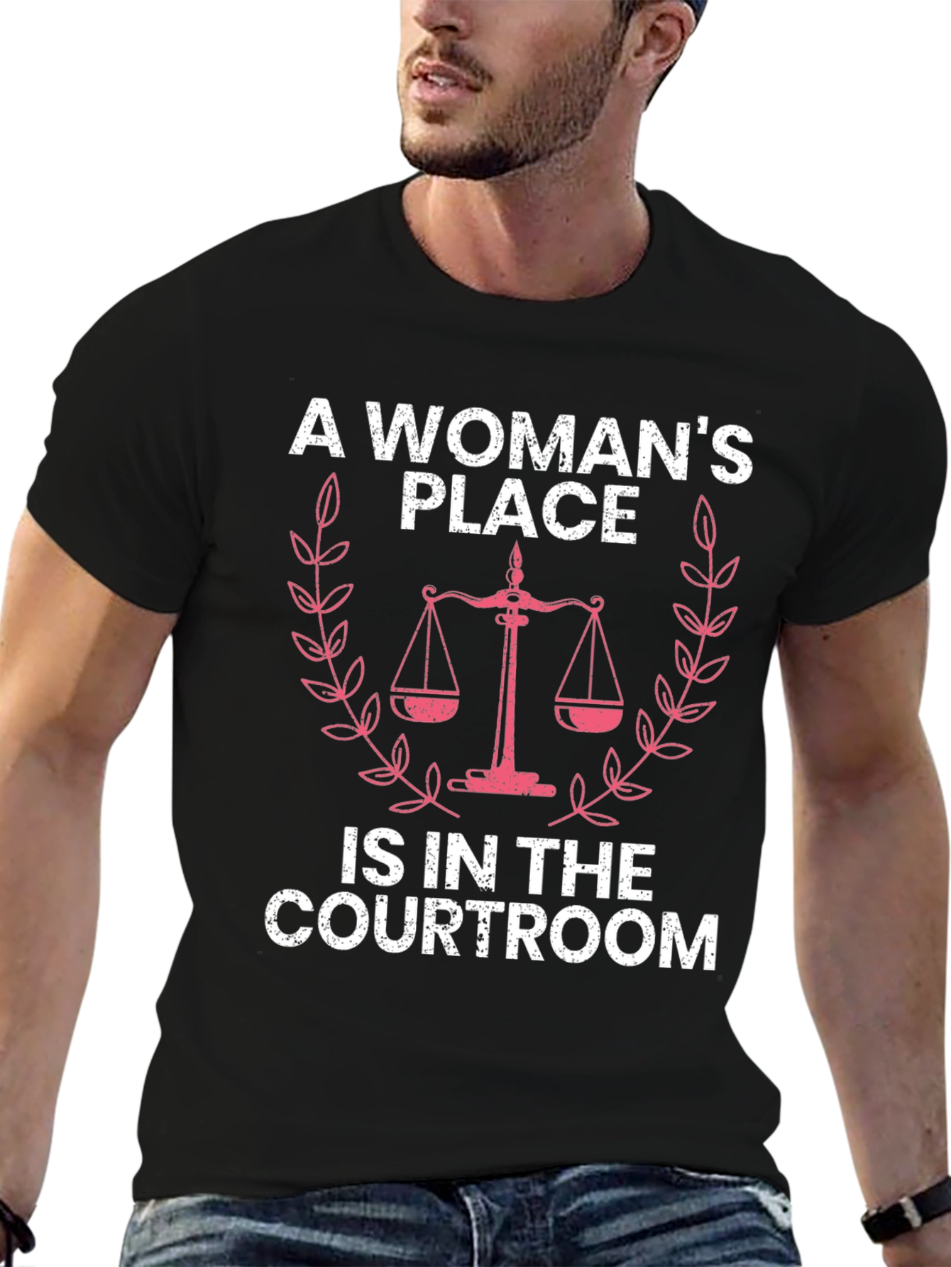 A Womans Place T-Shirt - Courtroom Design