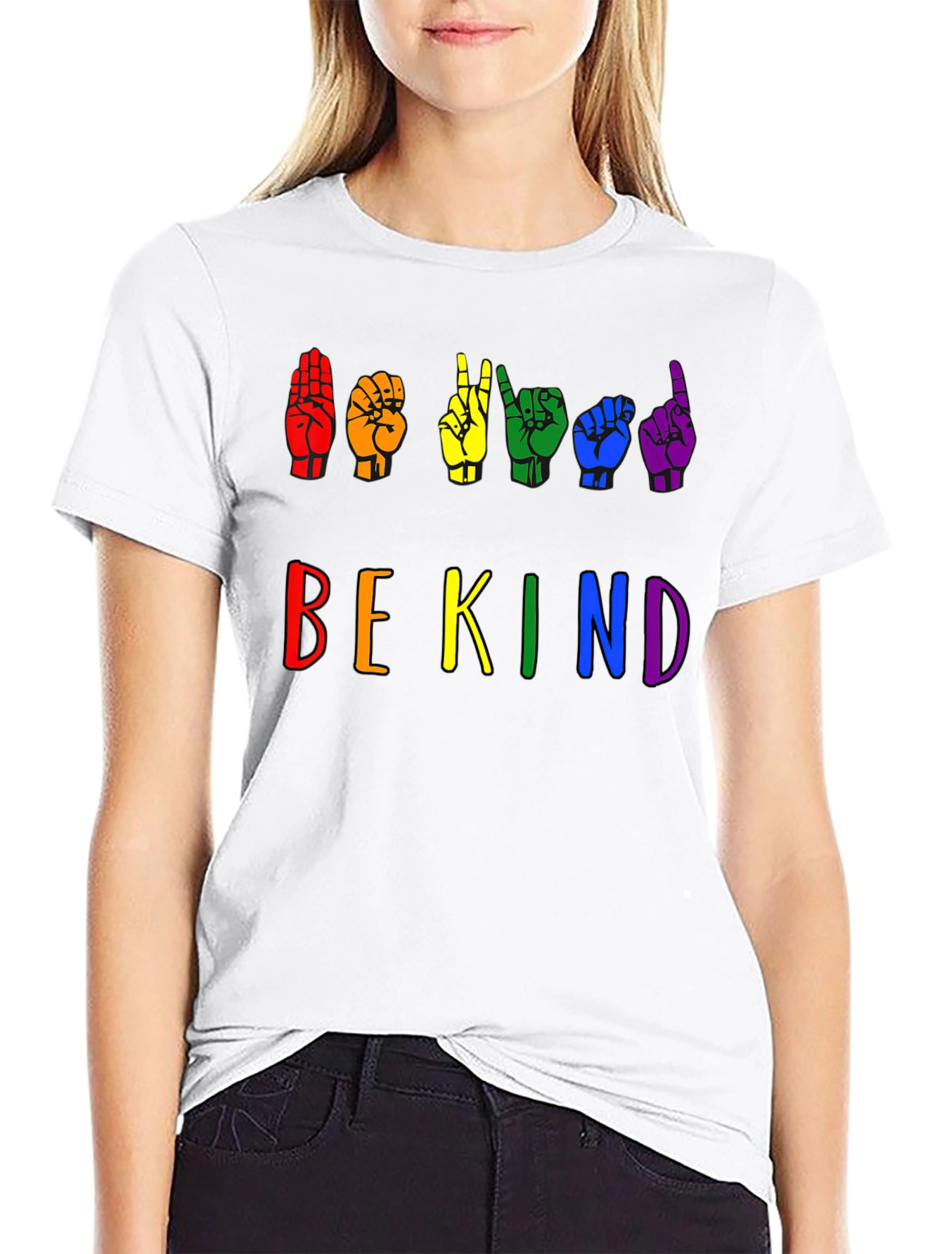 Be Kind Sign Language Pride T-Shirt