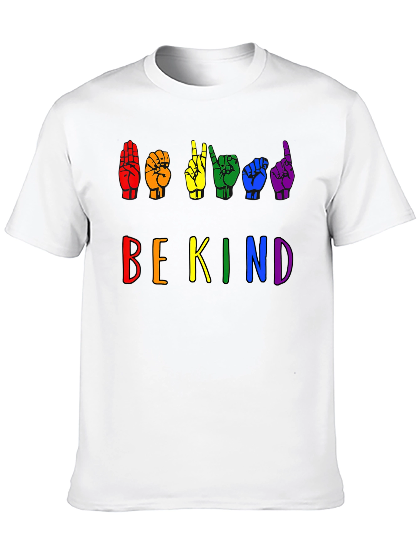 Be Kind Sign Language Pride T-Shirt