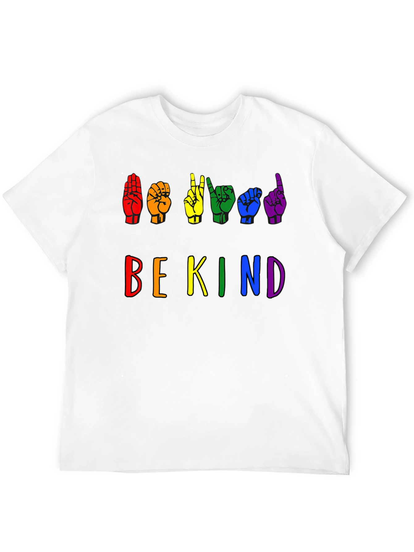 Be Kind Sign Language Pride T-Shirt