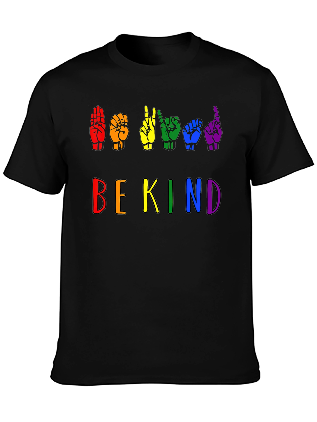 Be Kind Sign Language Pride T-Shirt