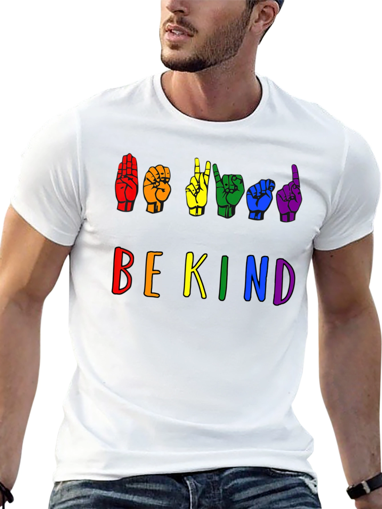 Be Kind Sign Language Pride T-Shirt