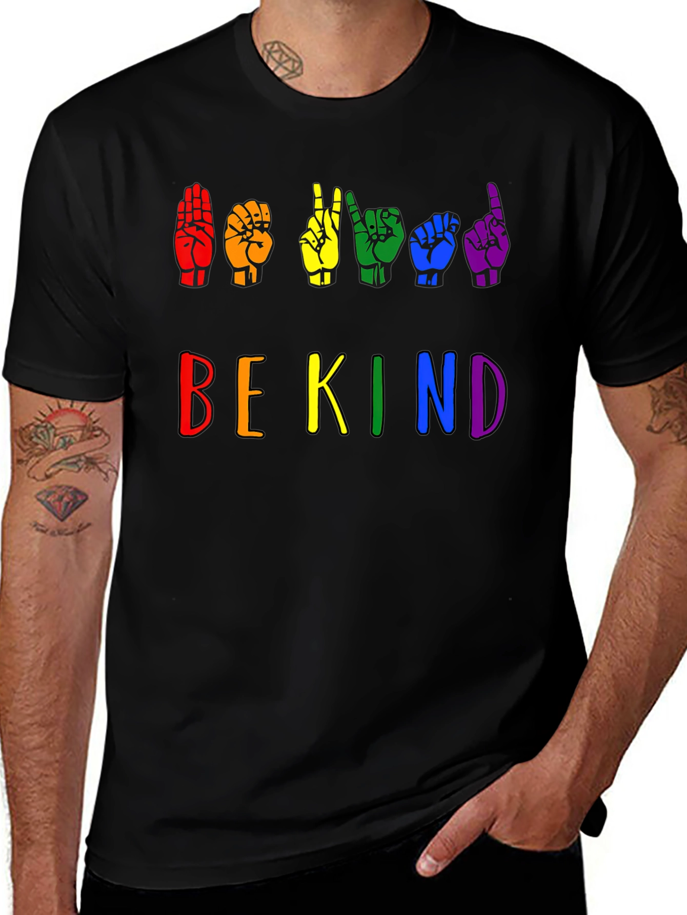 Be Kind Sign Language Pride T-Shirt