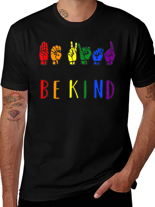 Be Kind Sign Language Pride T-Shirt