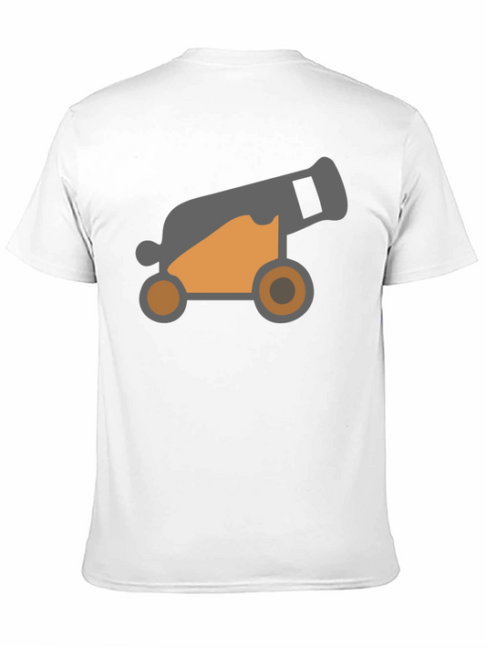 Cannon Graphic Tee - Classic Black Cotton Shirt