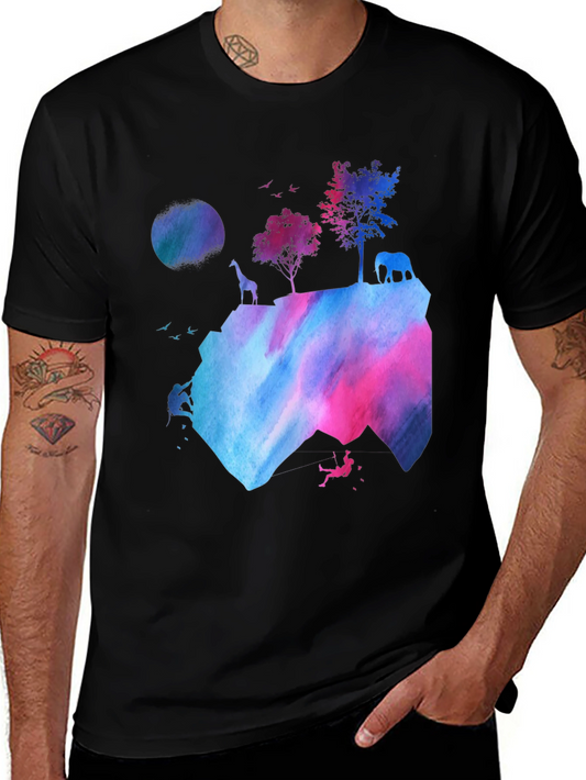 Watercolor Mountain Adventure T-Shirt