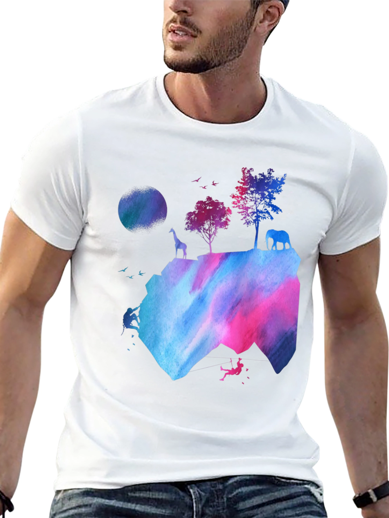 Watercolor Mountain Adventure T-Shirt