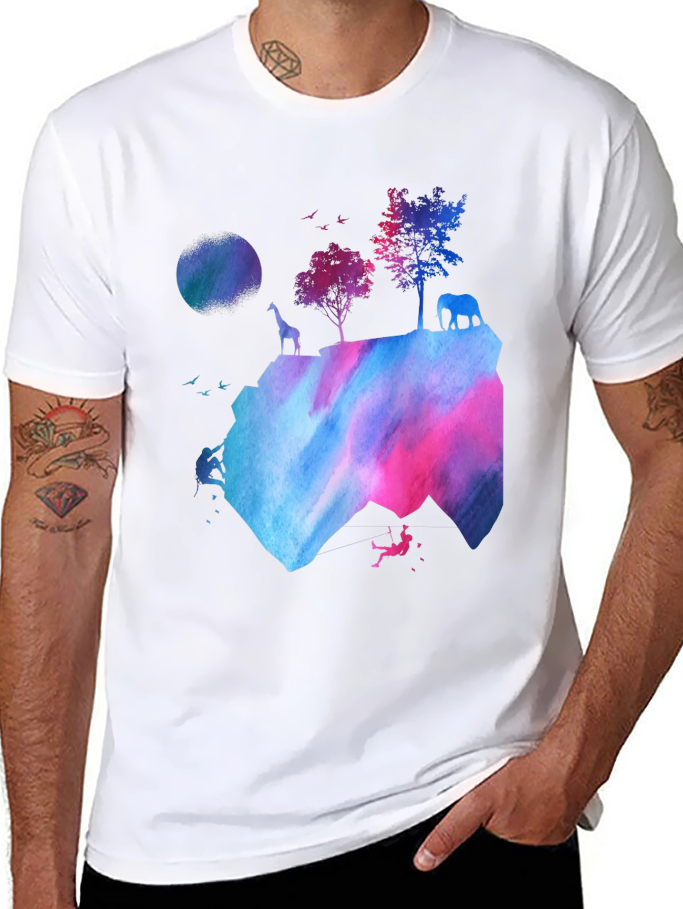 Watercolor Mountain Adventure T-Shirt