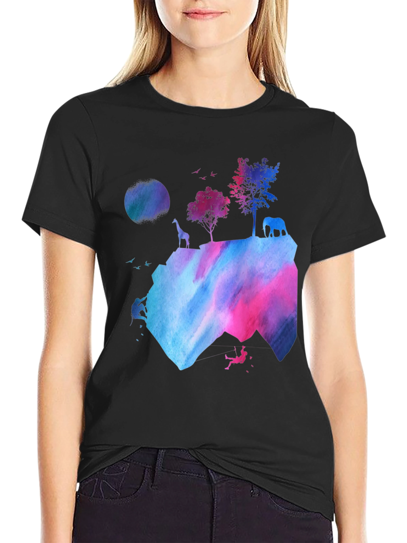 Watercolor Mountain Adventure T-Shirt