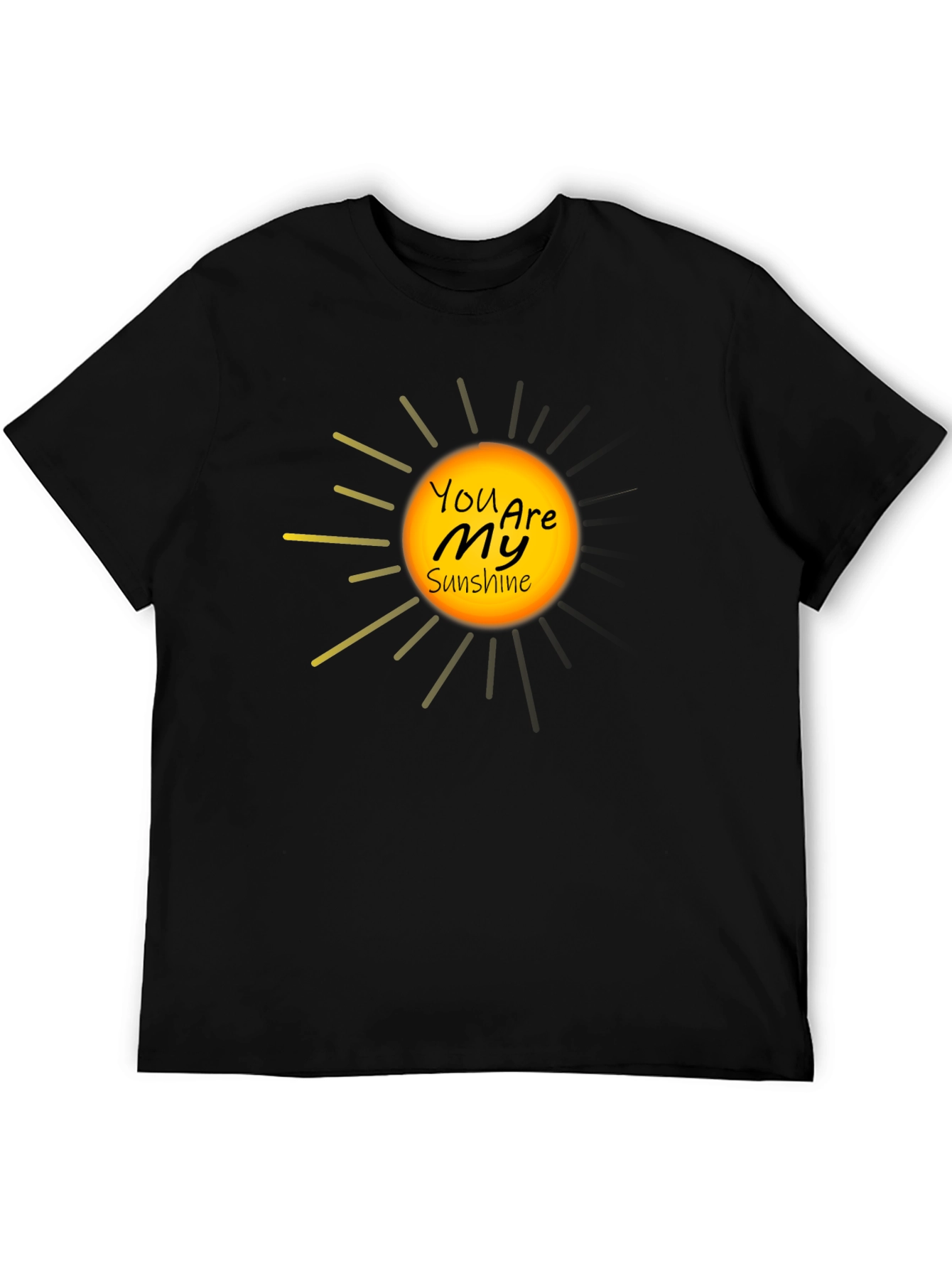 You Are My Sunshine Black Graphic Tee