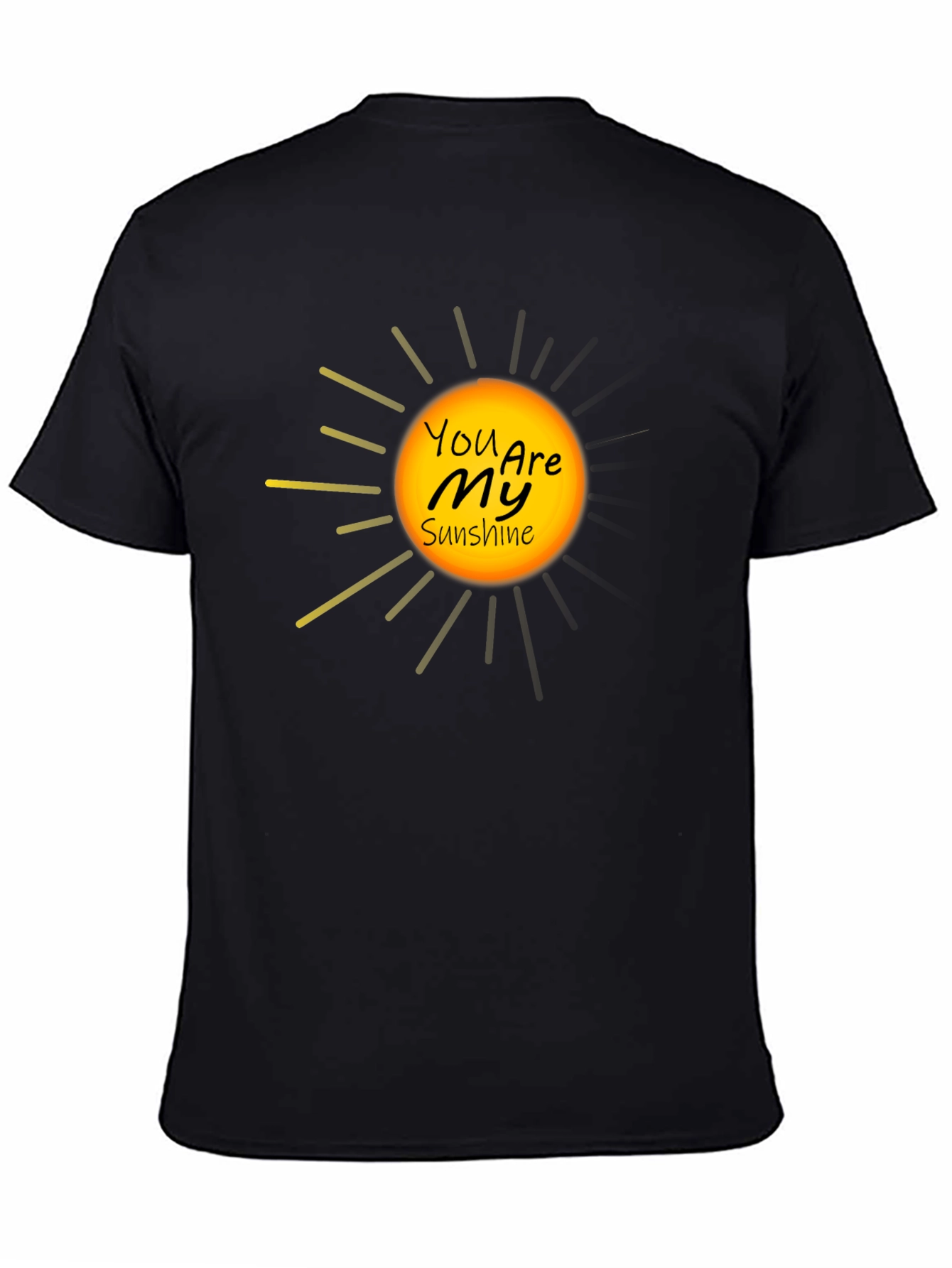 You Are My Sunshine Black Graphic Tee
