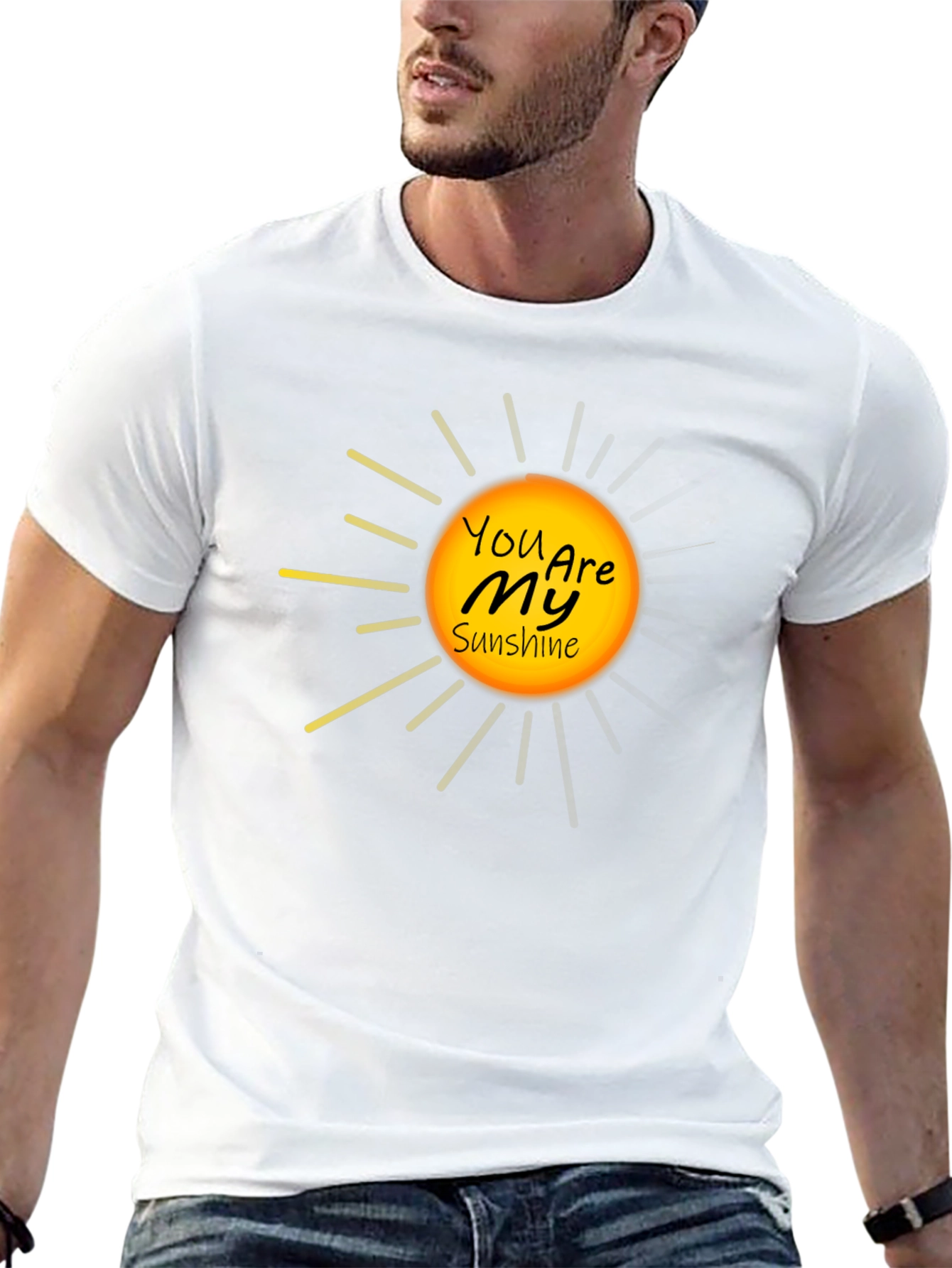 You Are My Sunshine Black Graphic Tee