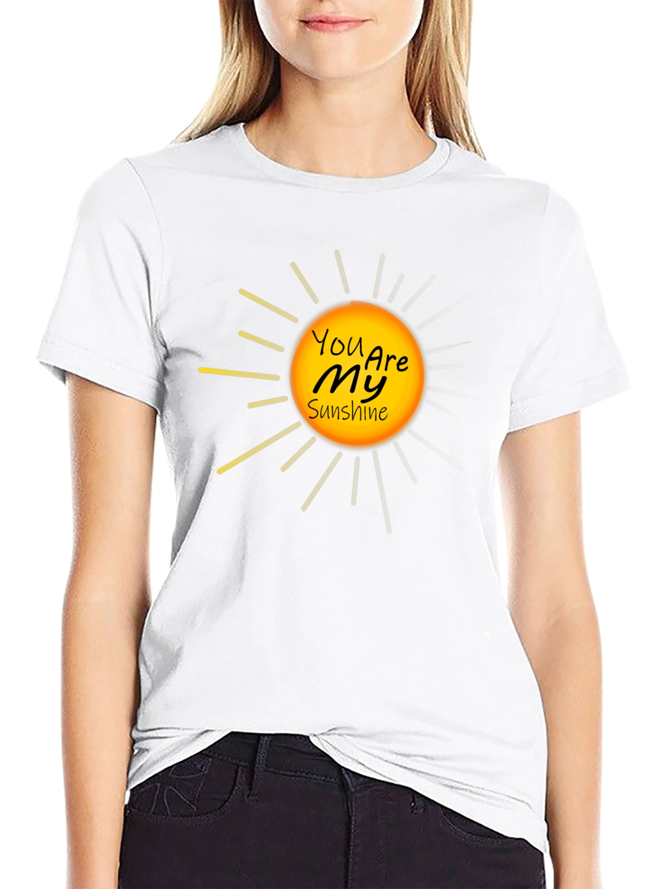 You Are My Sunshine Black Graphic Tee