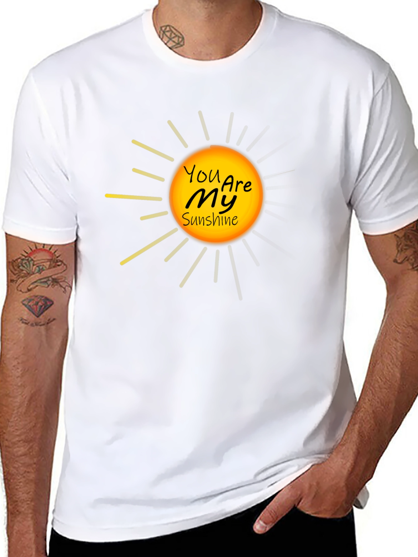 You Are My Sunshine Black Graphic Tee