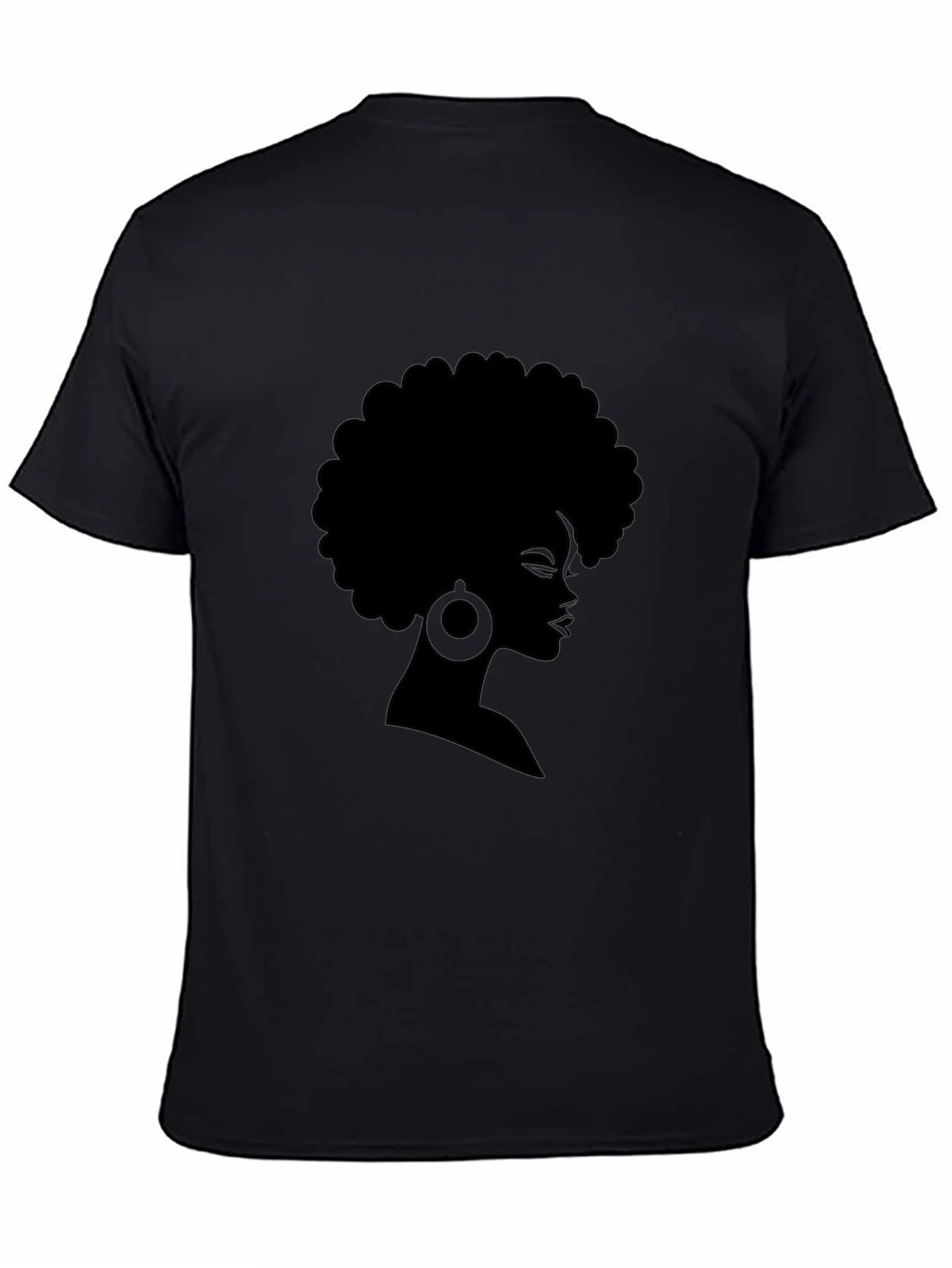 Black Afro Woman Silhouette T-Shirt