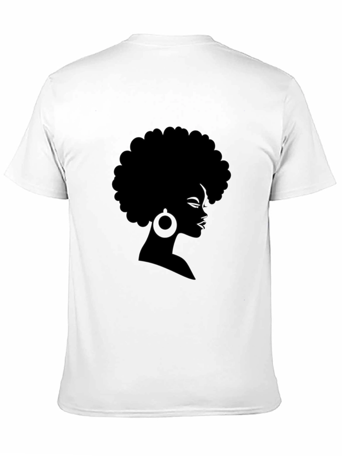 Black Afro Woman Silhouette T-Shirt