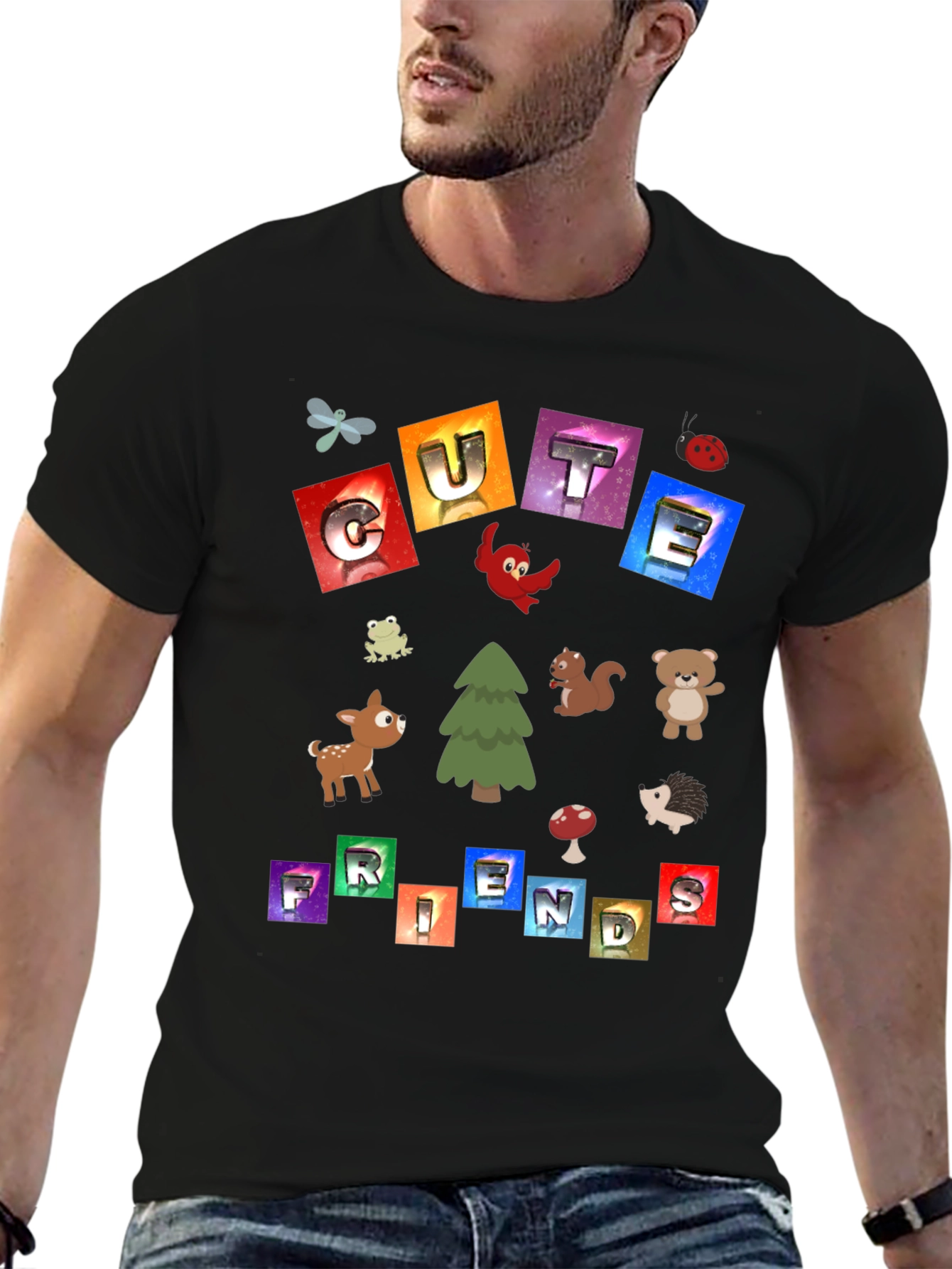 Cute Friends Graphic Tee - Unisex Crewneck
