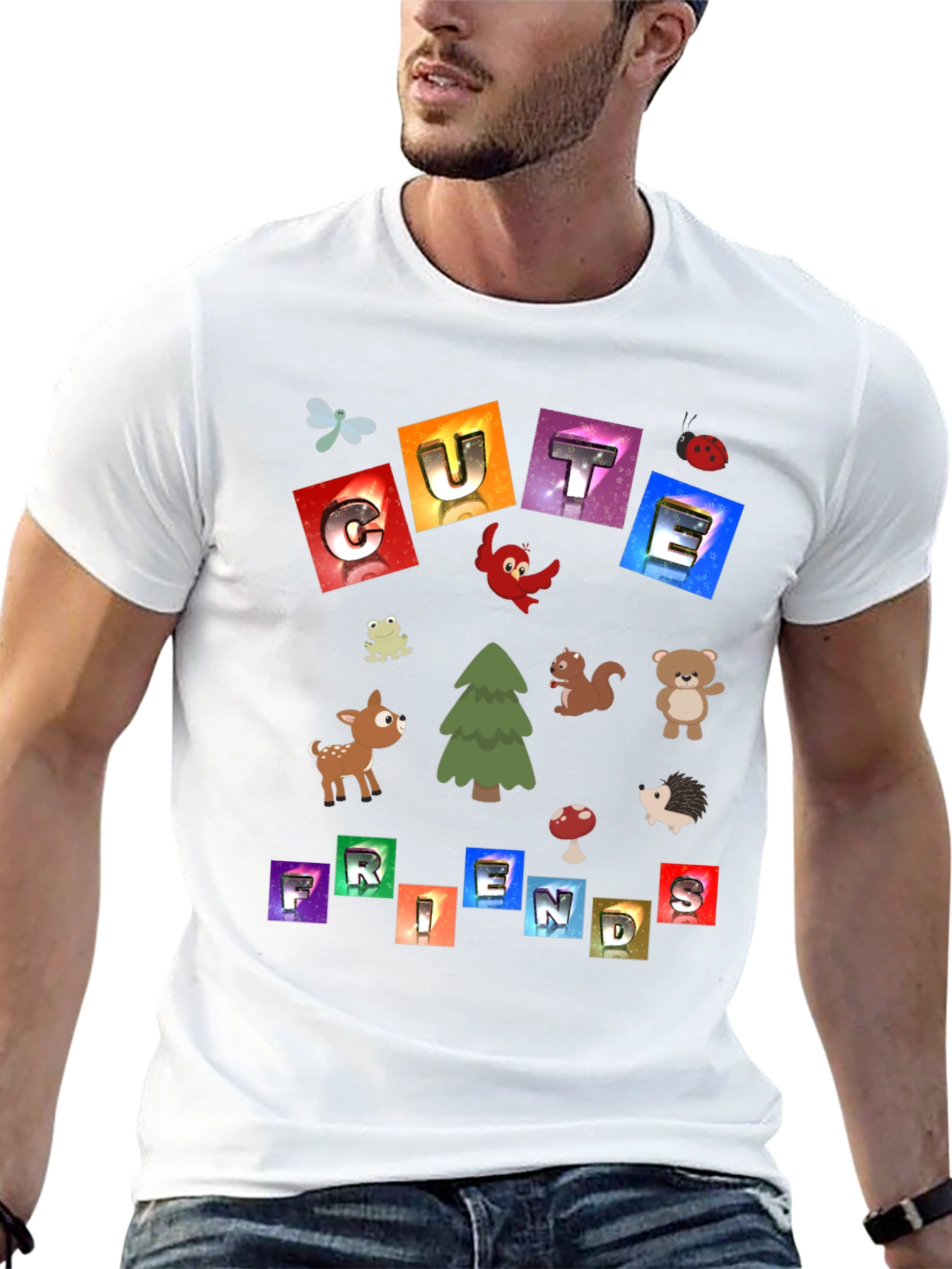 Cute Friends Graphic Tee - Unisex Crewneck