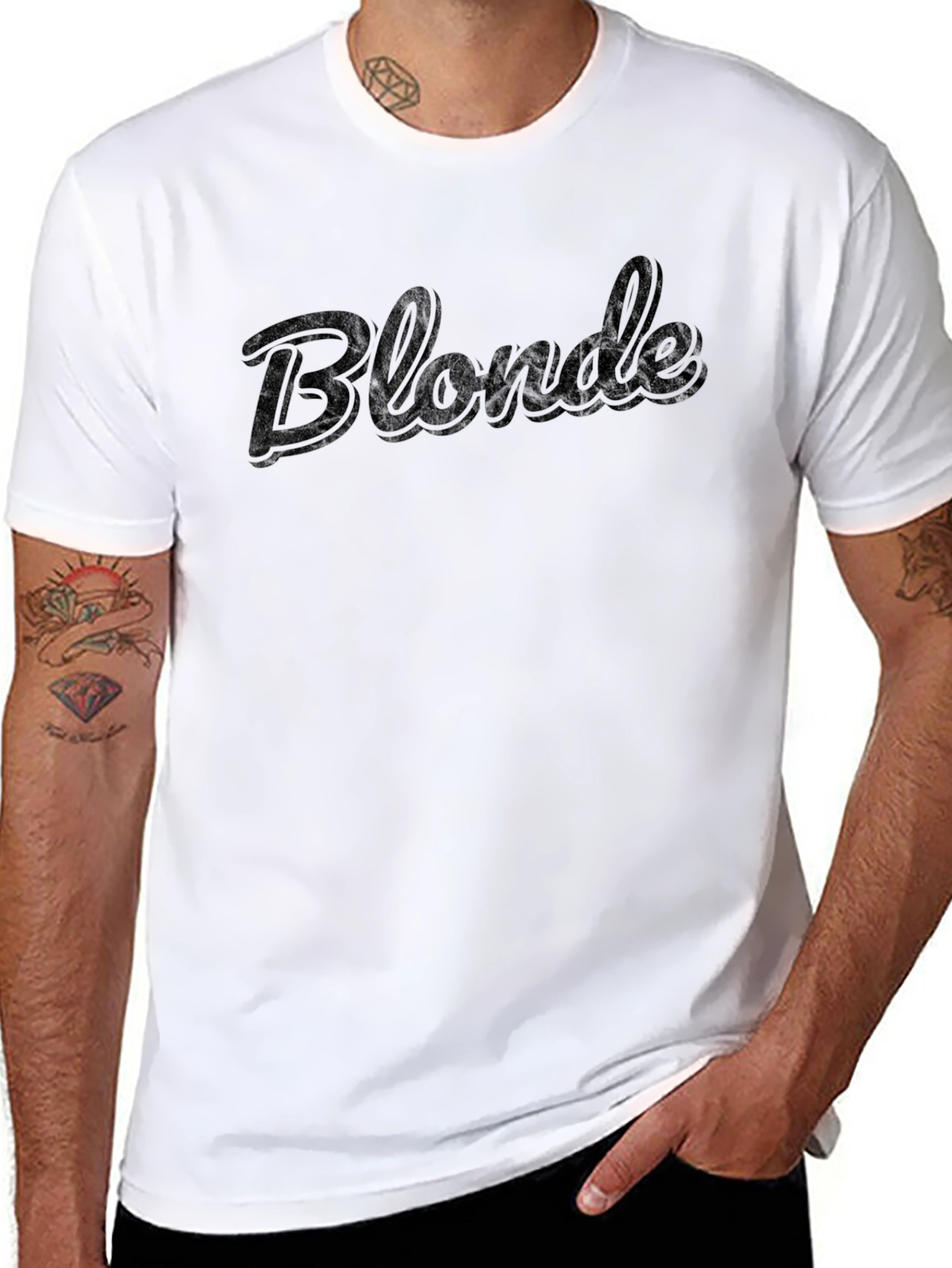 Blonde Graphic Tee - Modern Minimalist