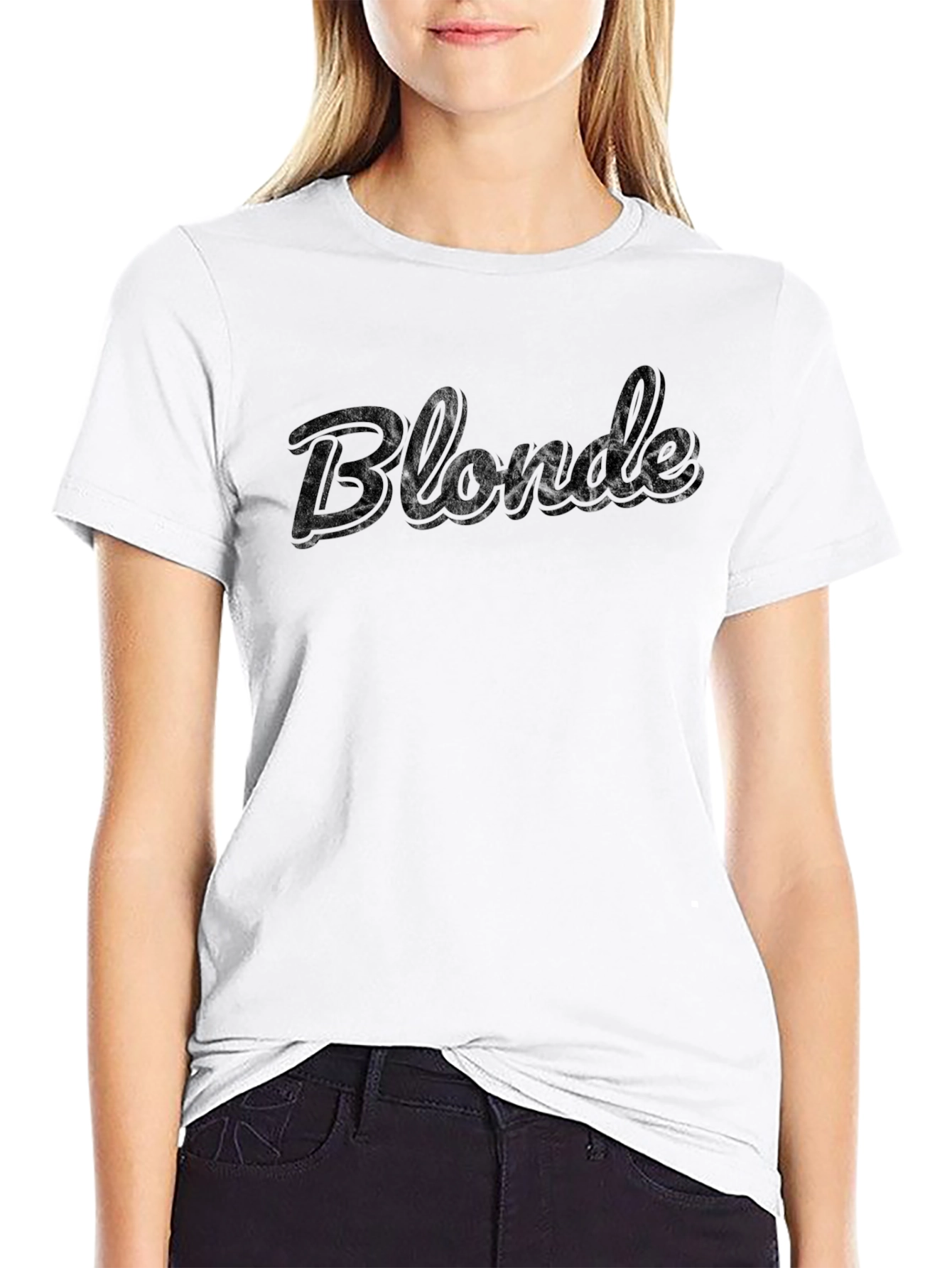 Blonde Graphic Tee - Modern Minimalist
