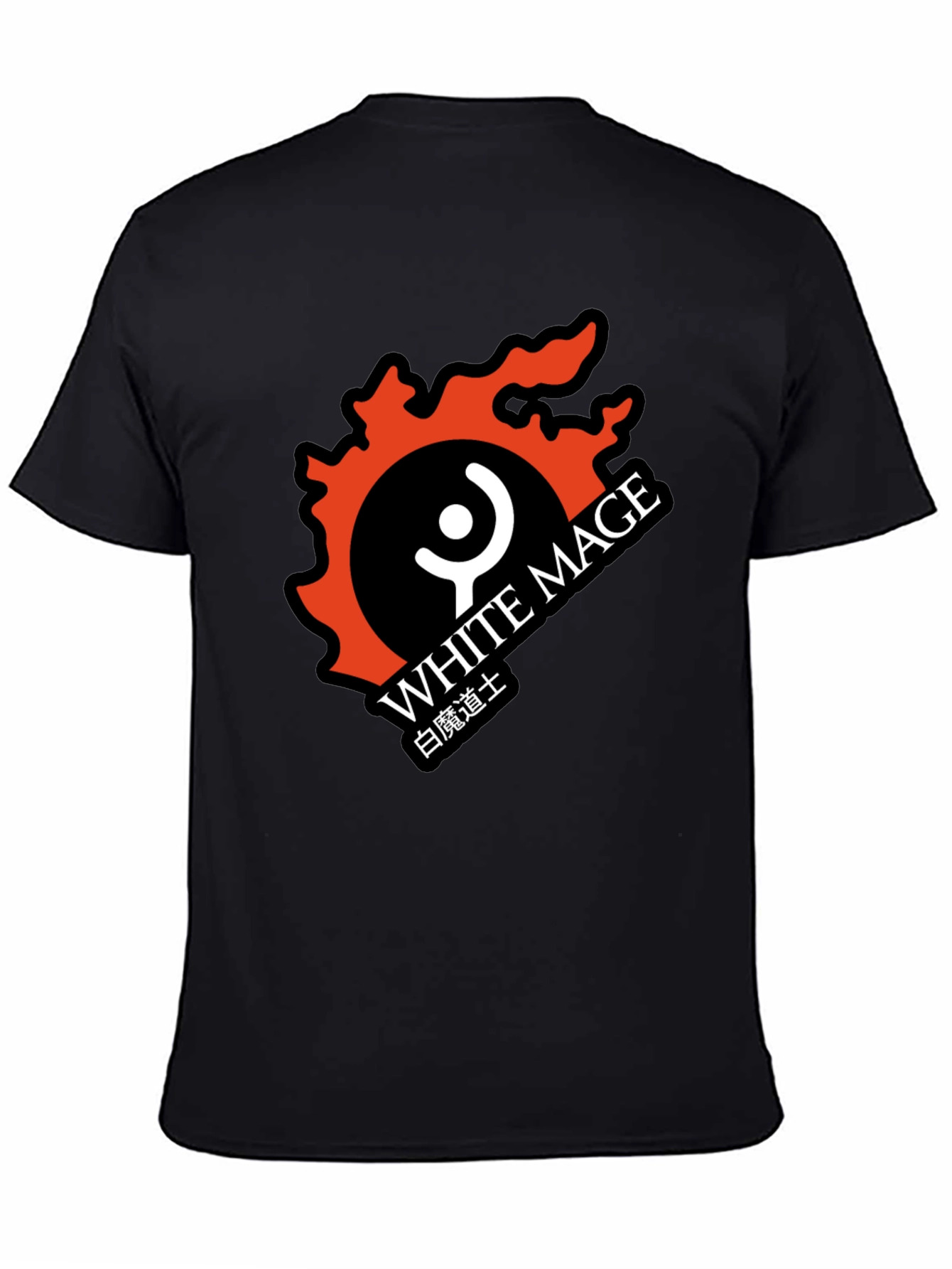 White Mage Black T-Shirt - Gaming Apparel