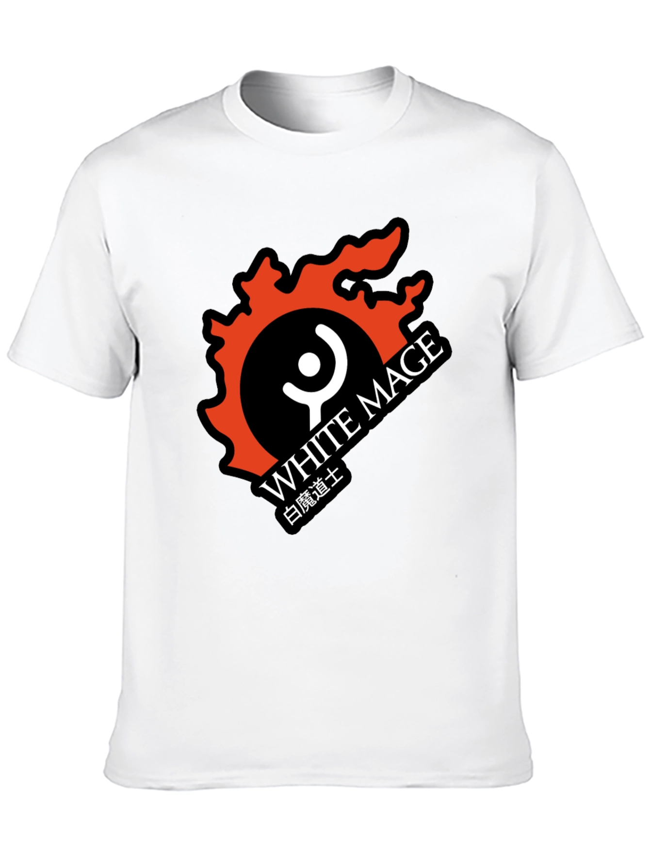 White Mage Black T-Shirt - Gaming Apparel