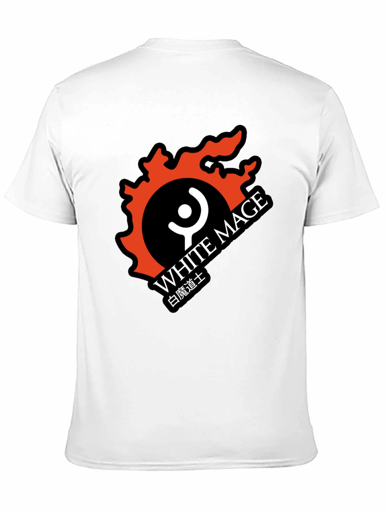 White Mage Black T-Shirt - Gaming Apparel