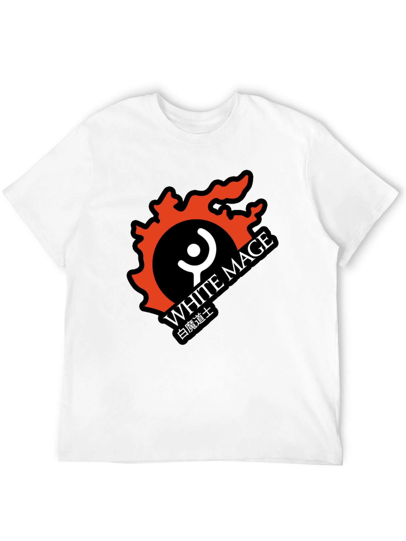 White Mage Black T-Shirt - Gaming Apparel