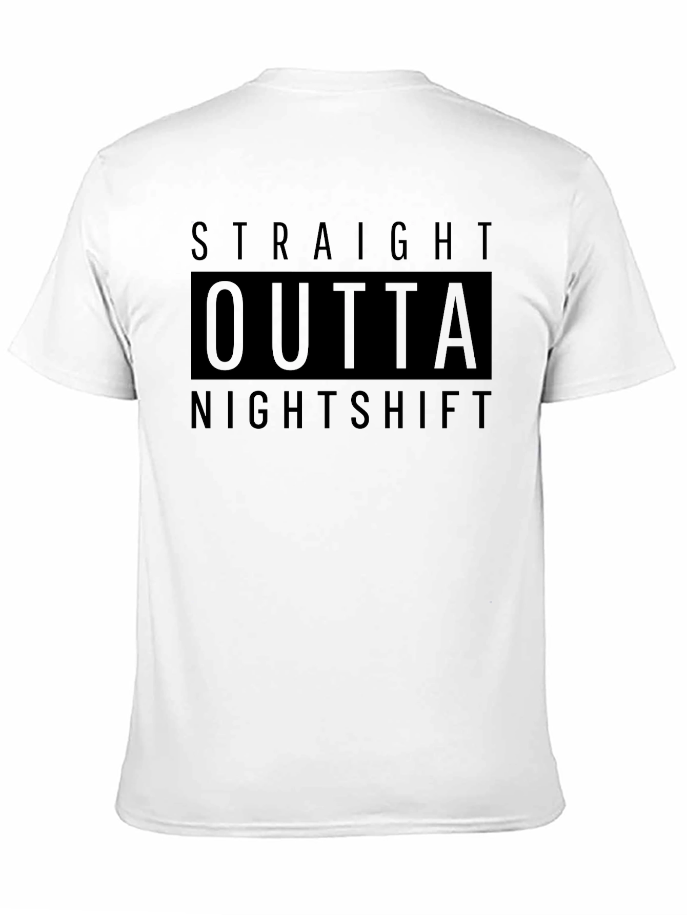 Straight Outta Nightshift Black Graphic Tee