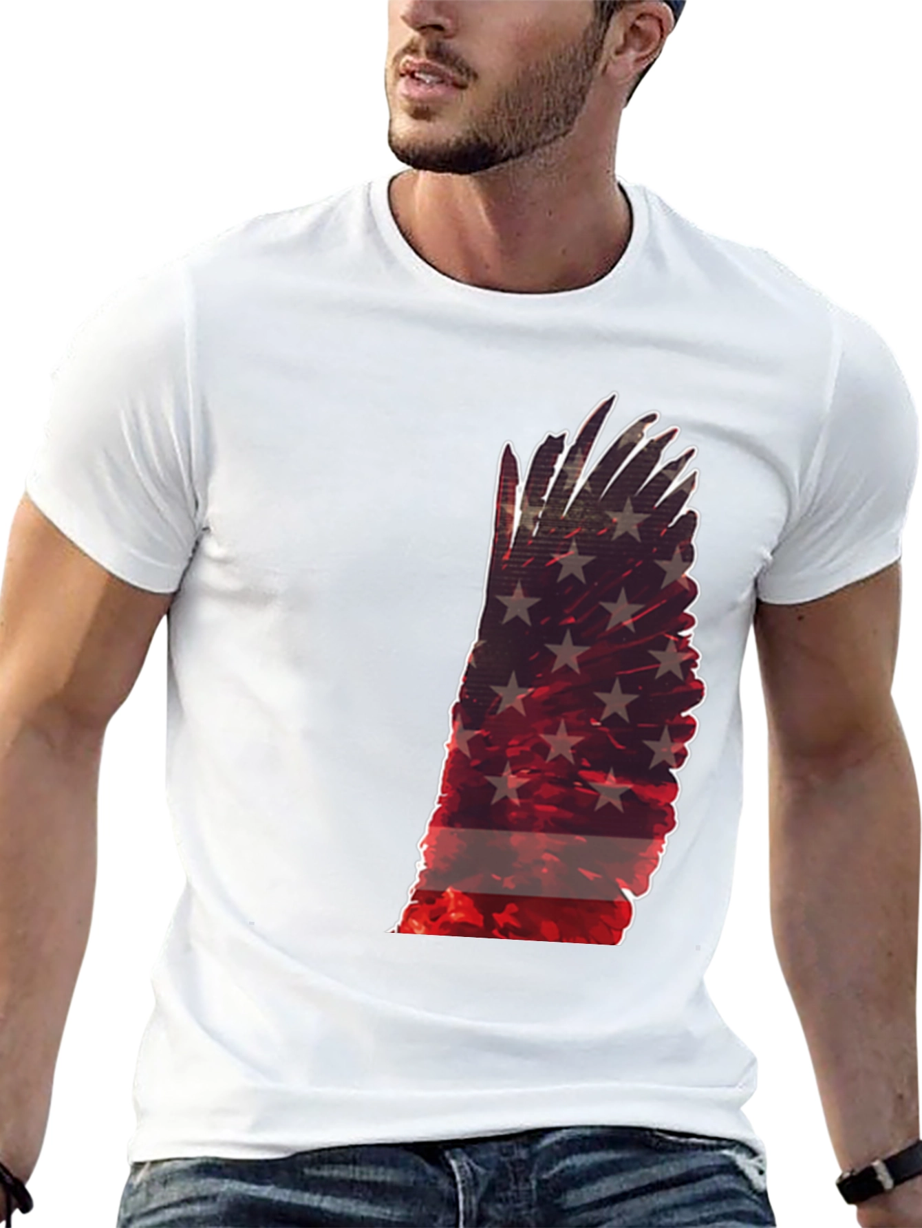 American Flag Wing T-Shirt