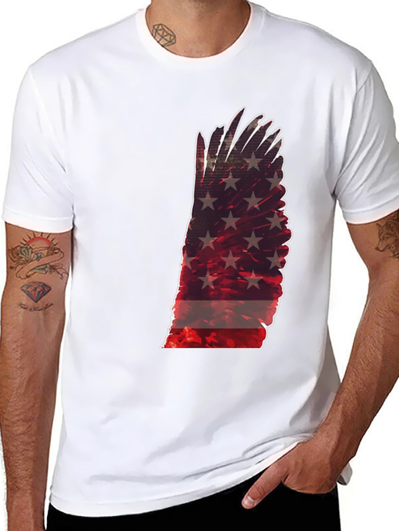 American Flag Wing T-Shirt