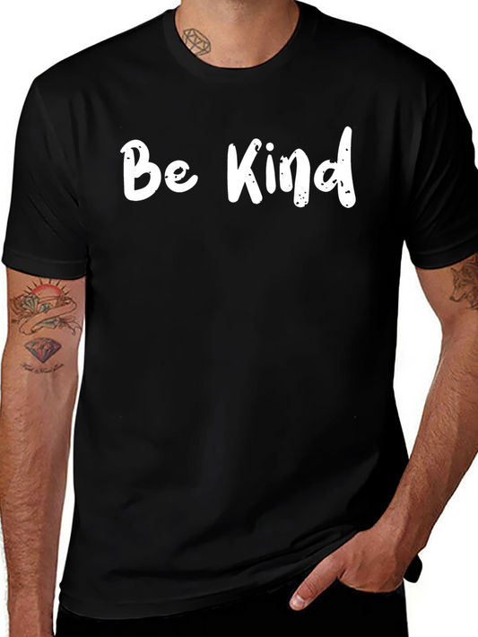 Be Kind Black T-Shirt Inspirational Graphic Tee