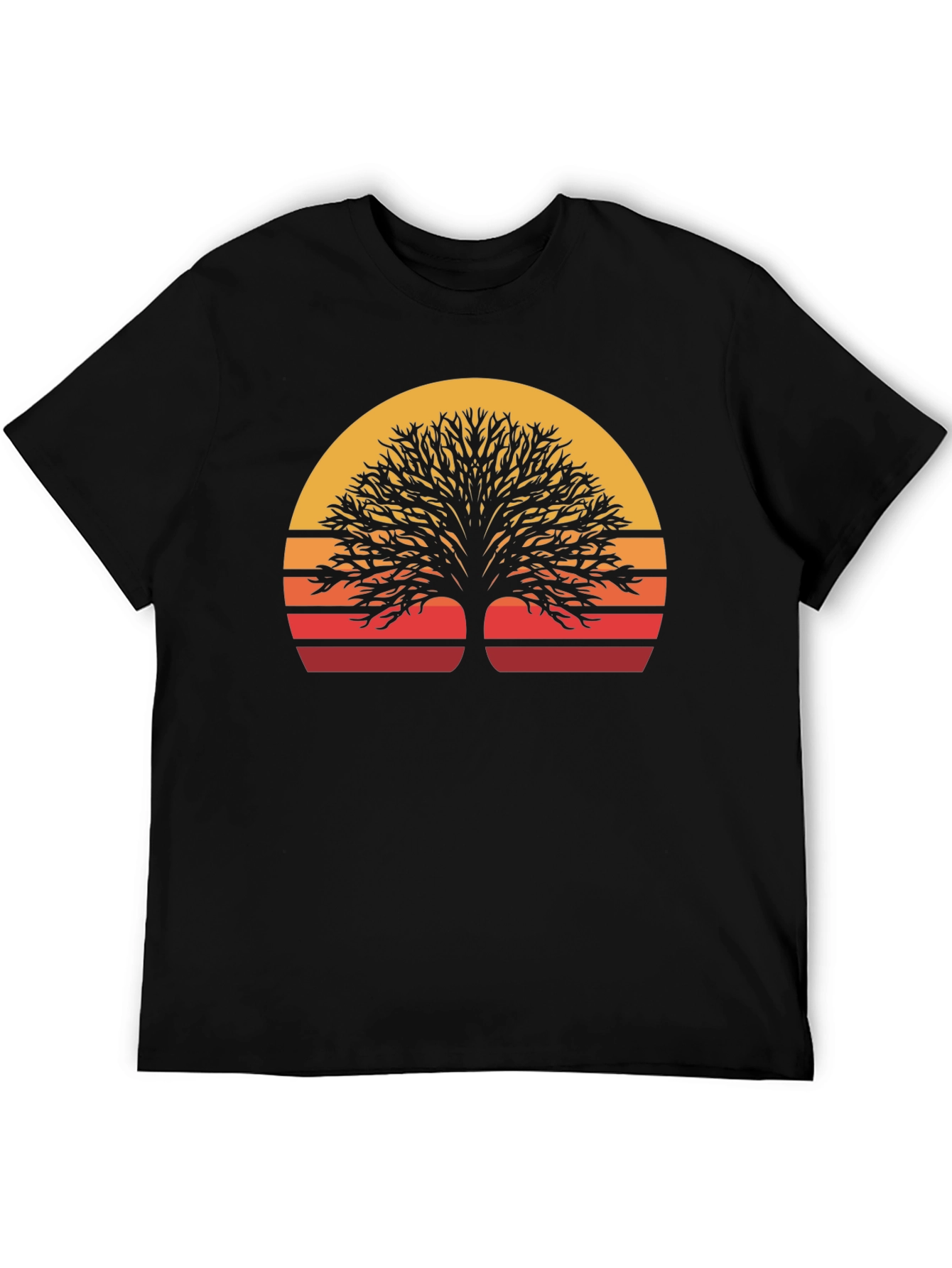 Sunset Tree Graphic Tee - Nature Inspired Style