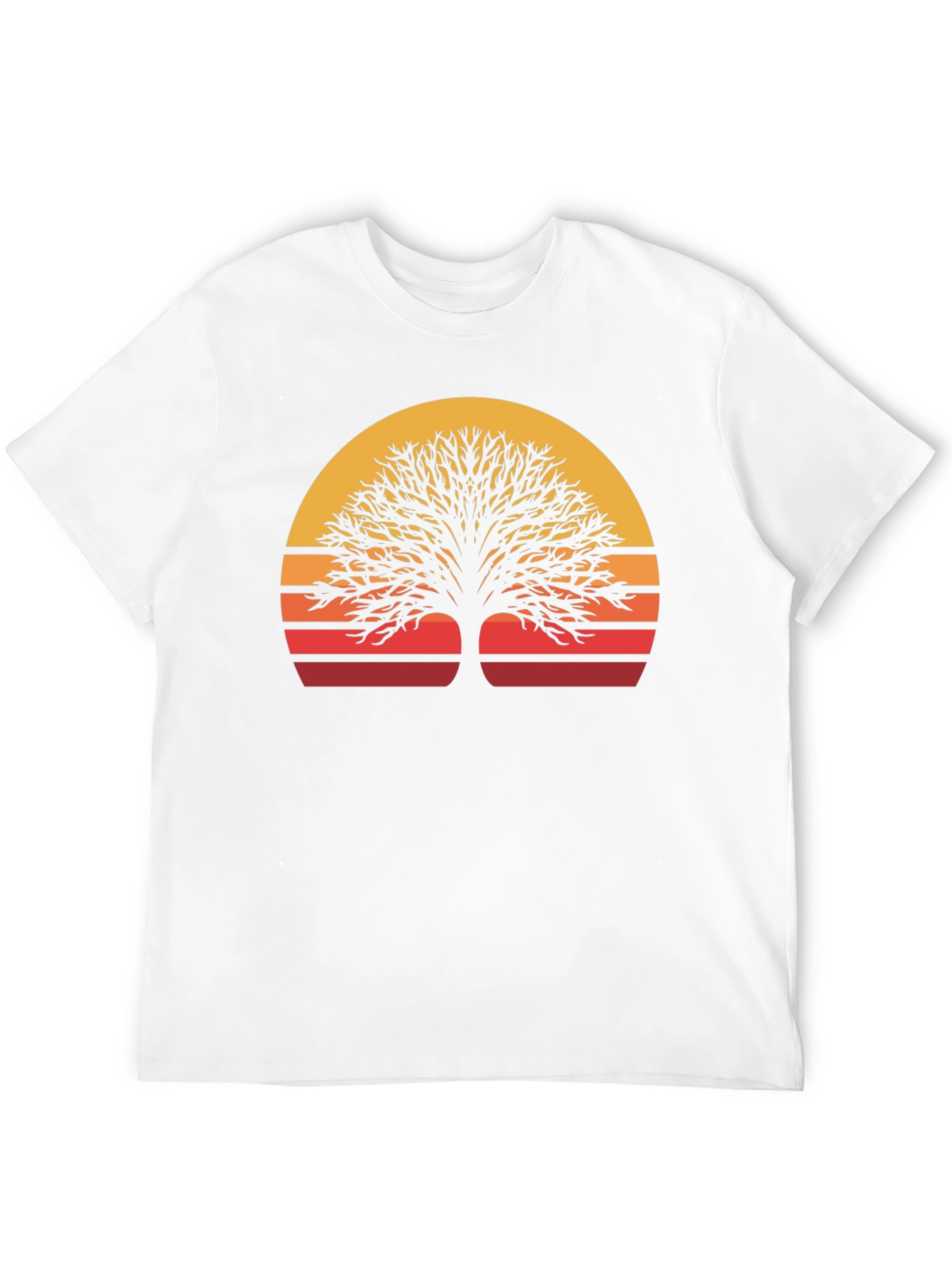 Sunset Tree Graphic Tee - Nature Inspired Style