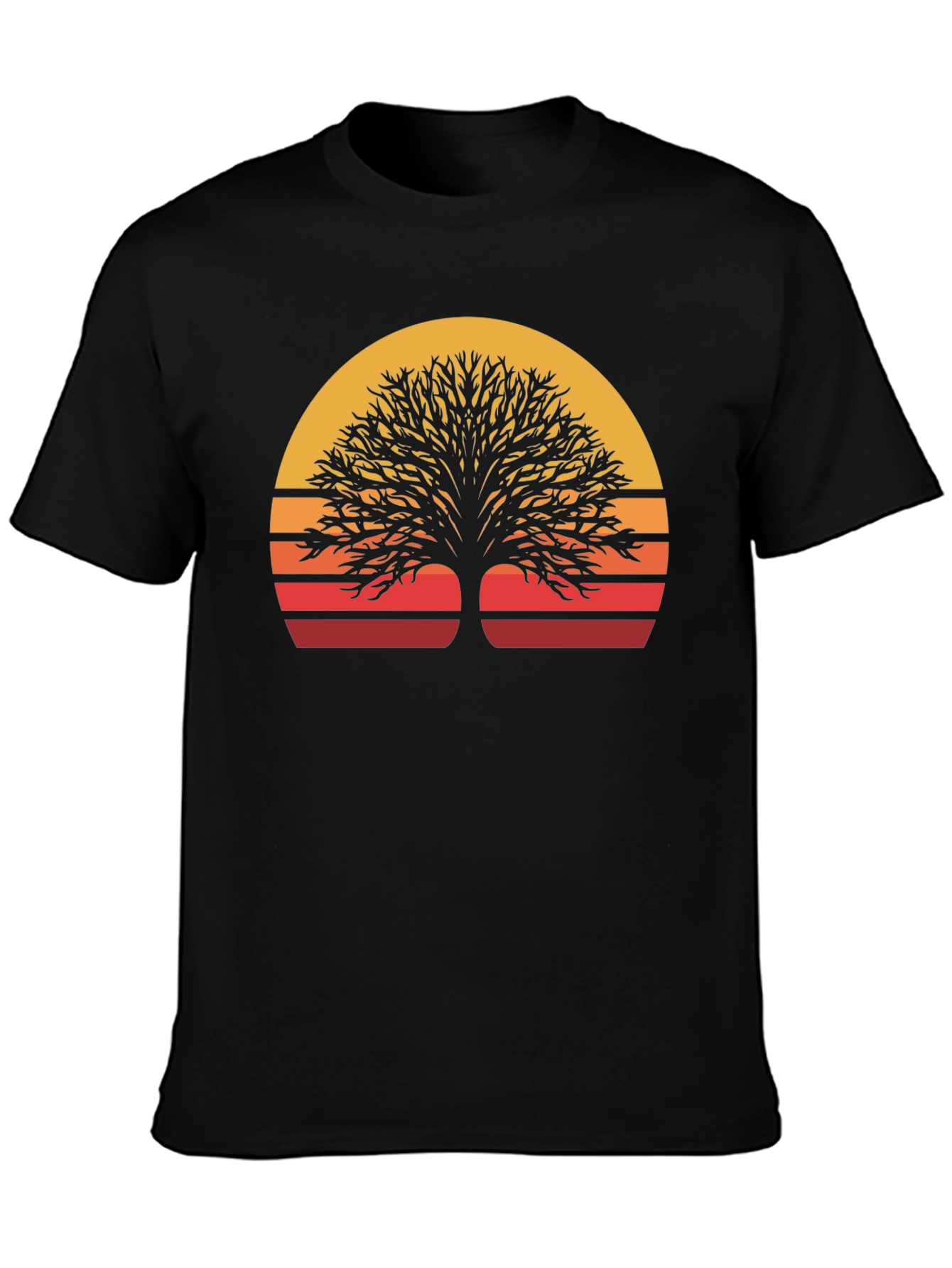 Sunset Tree Graphic Tee - Nature Inspired Style