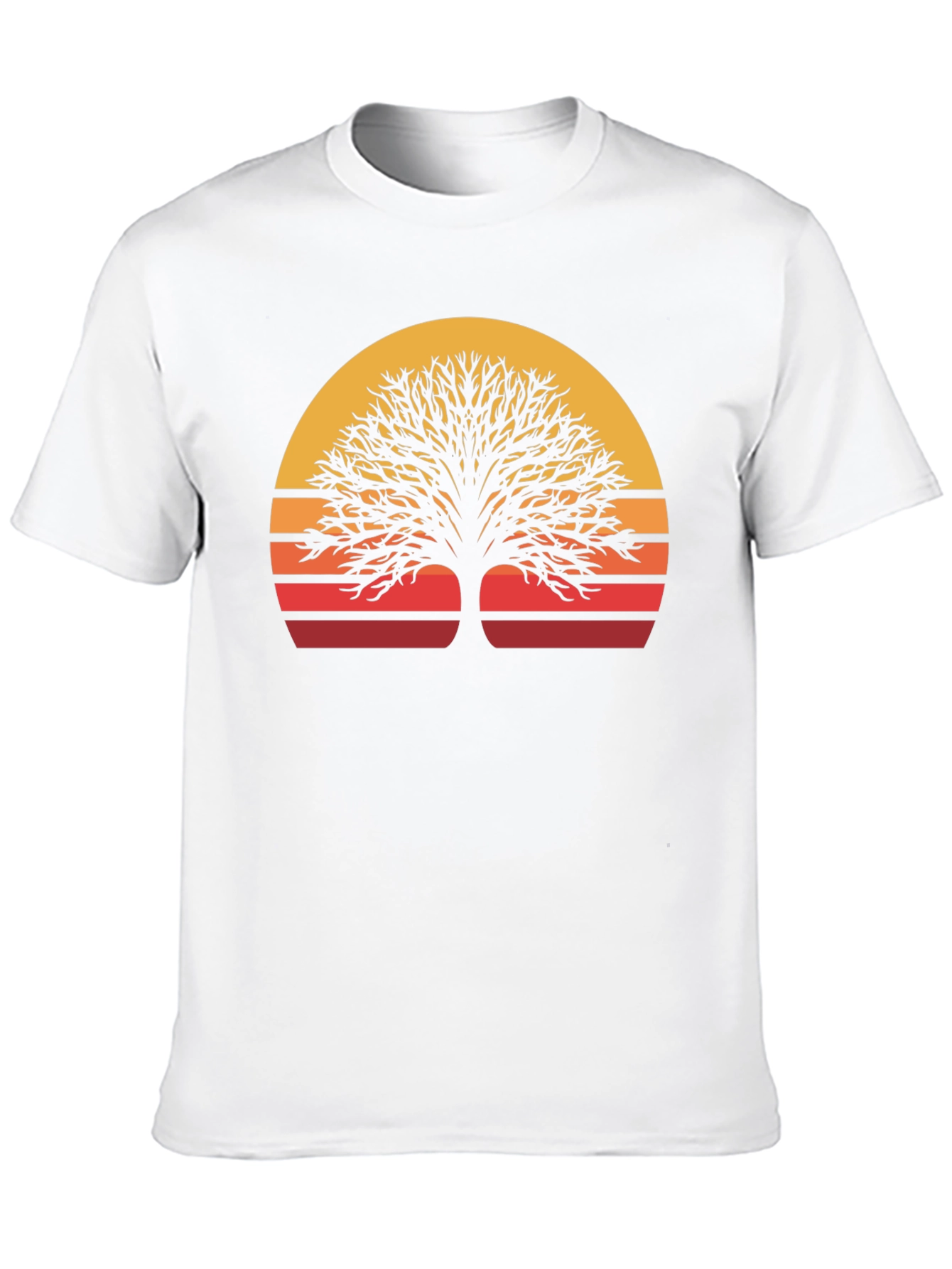 Sunset Tree Graphic Tee - Nature Inspired Style