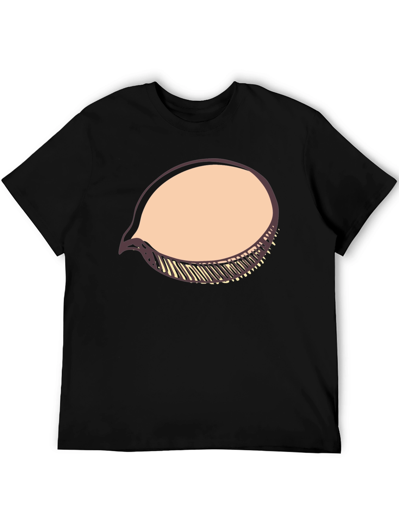 Black T-Shirt with Speech Bubble Graphic