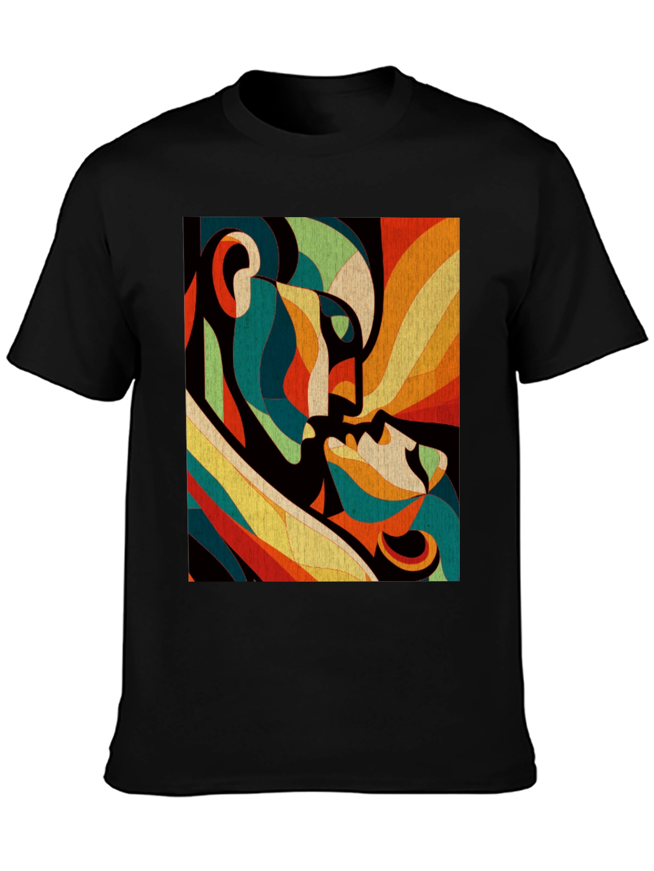 Abstract Lovers Graphic Tee - Modern Art T-Shirt