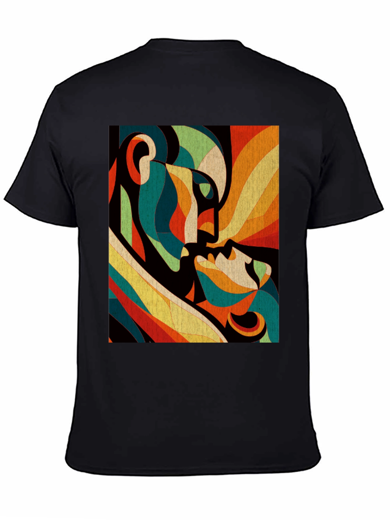 Abstract Lovers Graphic Tee - Modern Art T-Shirt