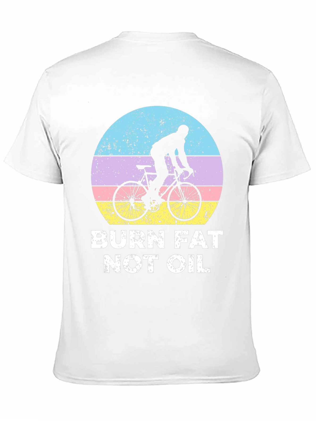Burn Fat Not Oil T-Shirt - Cycling Design