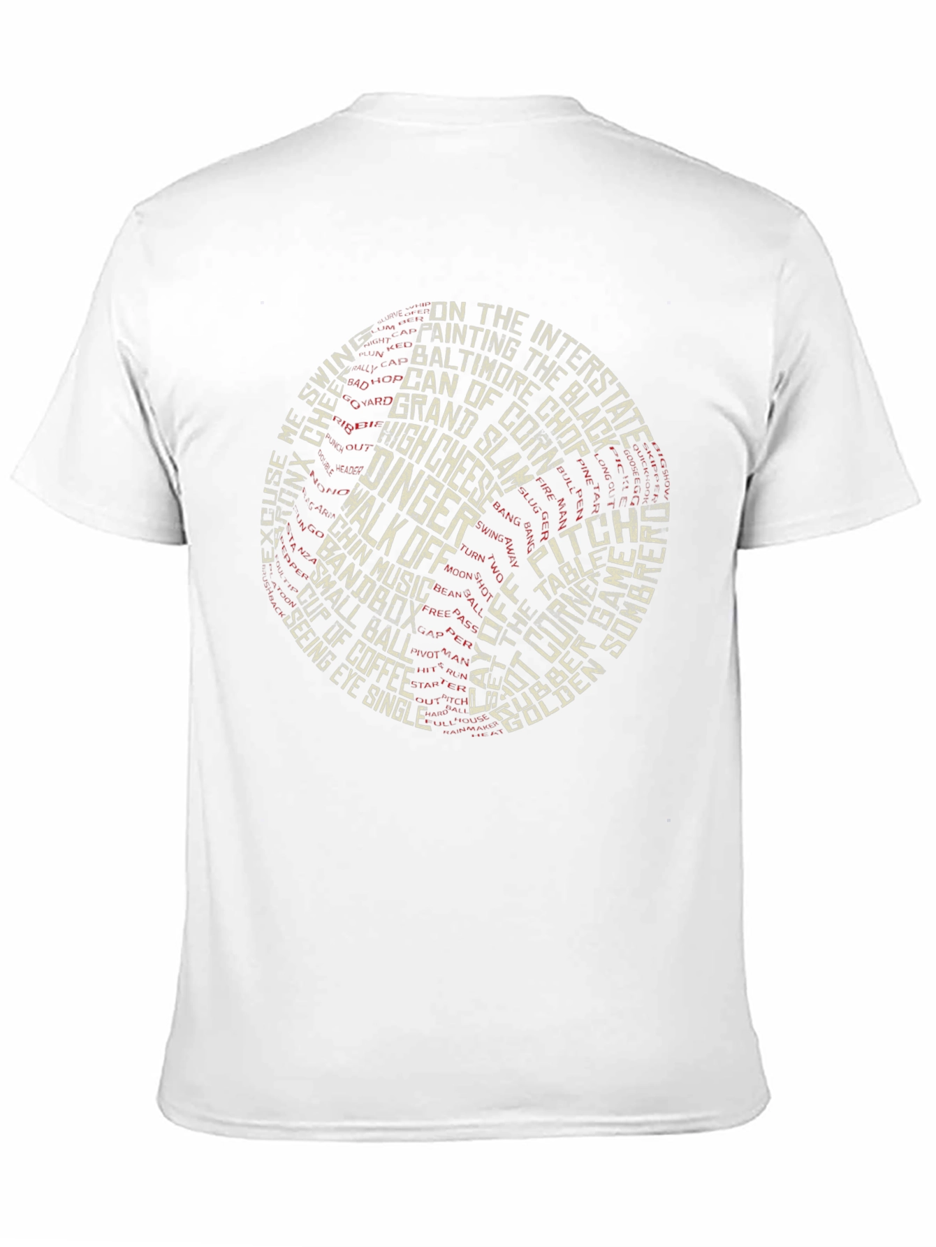 Baseball Terminology T-Shirt - Black Cotton Tee