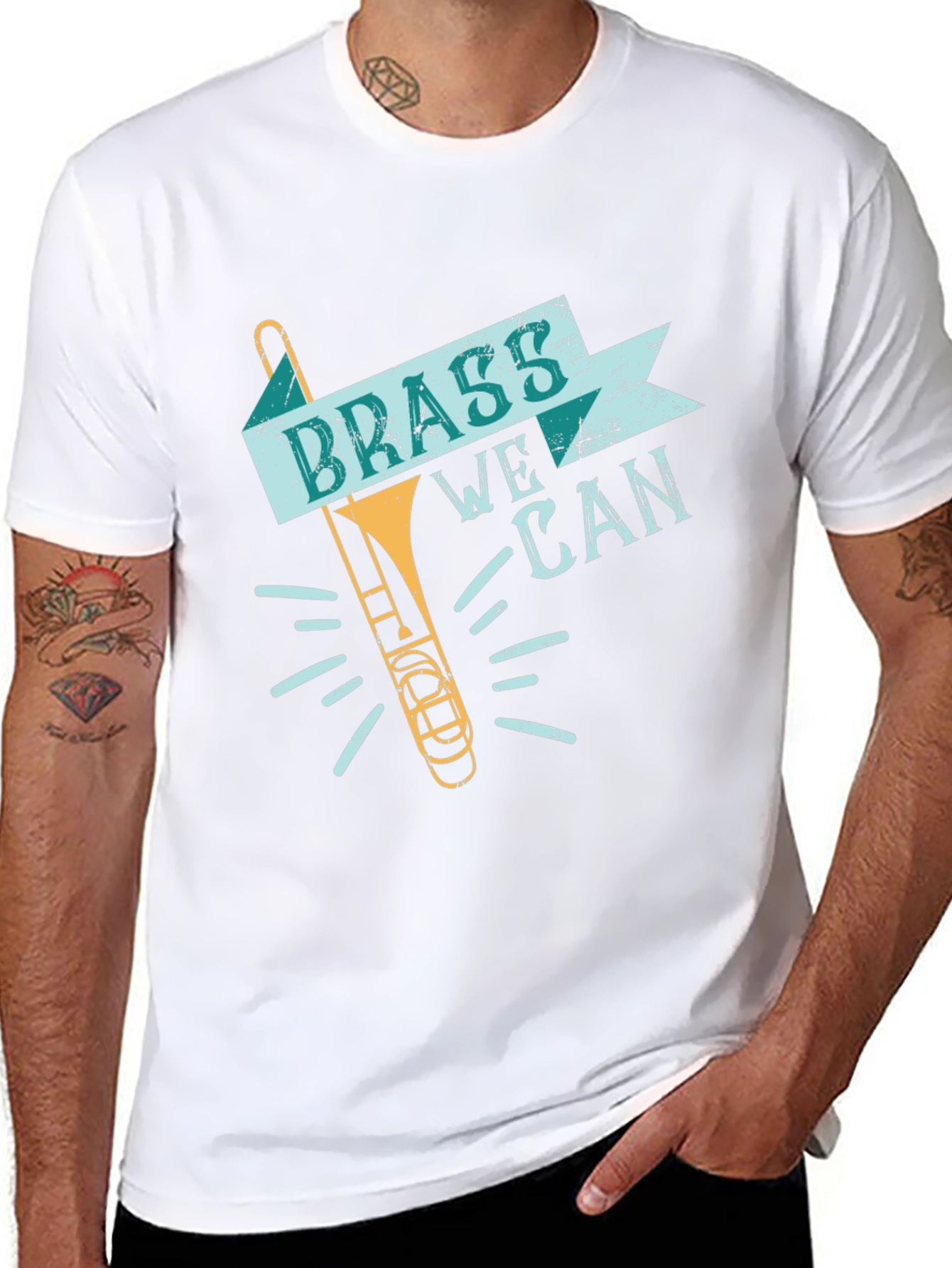 Brass We Can T-Shirt - Musical Instrument Tee
