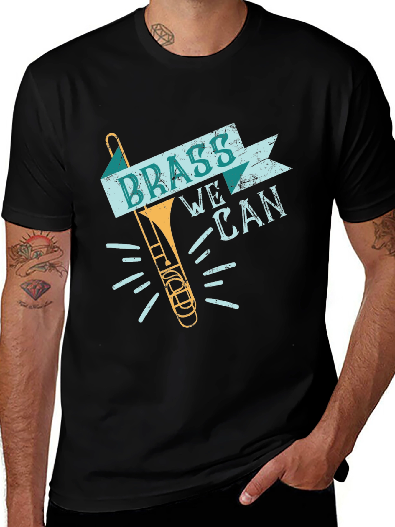 Brass We Can T-Shirt - Musical Instrument Tee