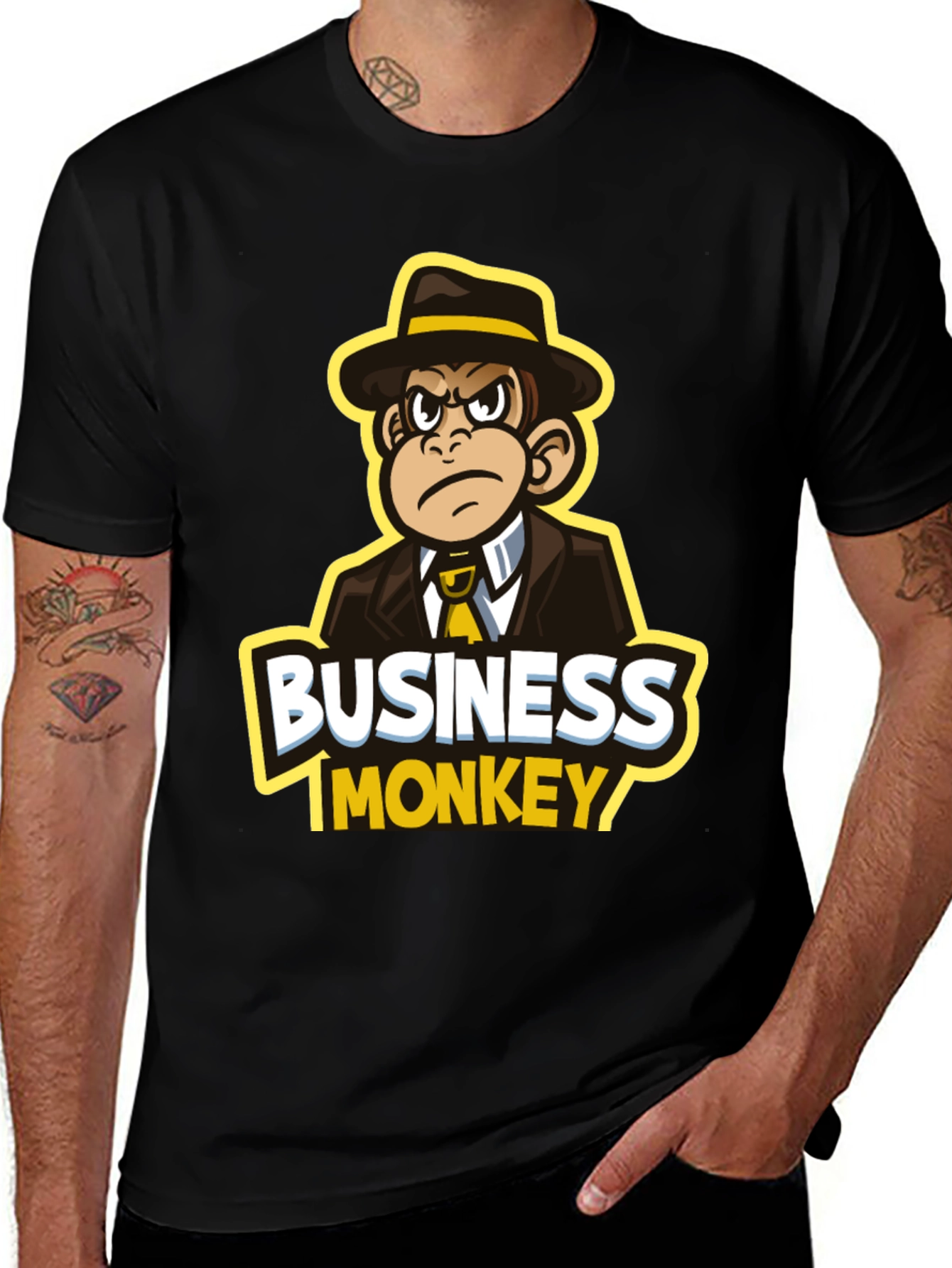 Business Monkey T-Shirt - Black