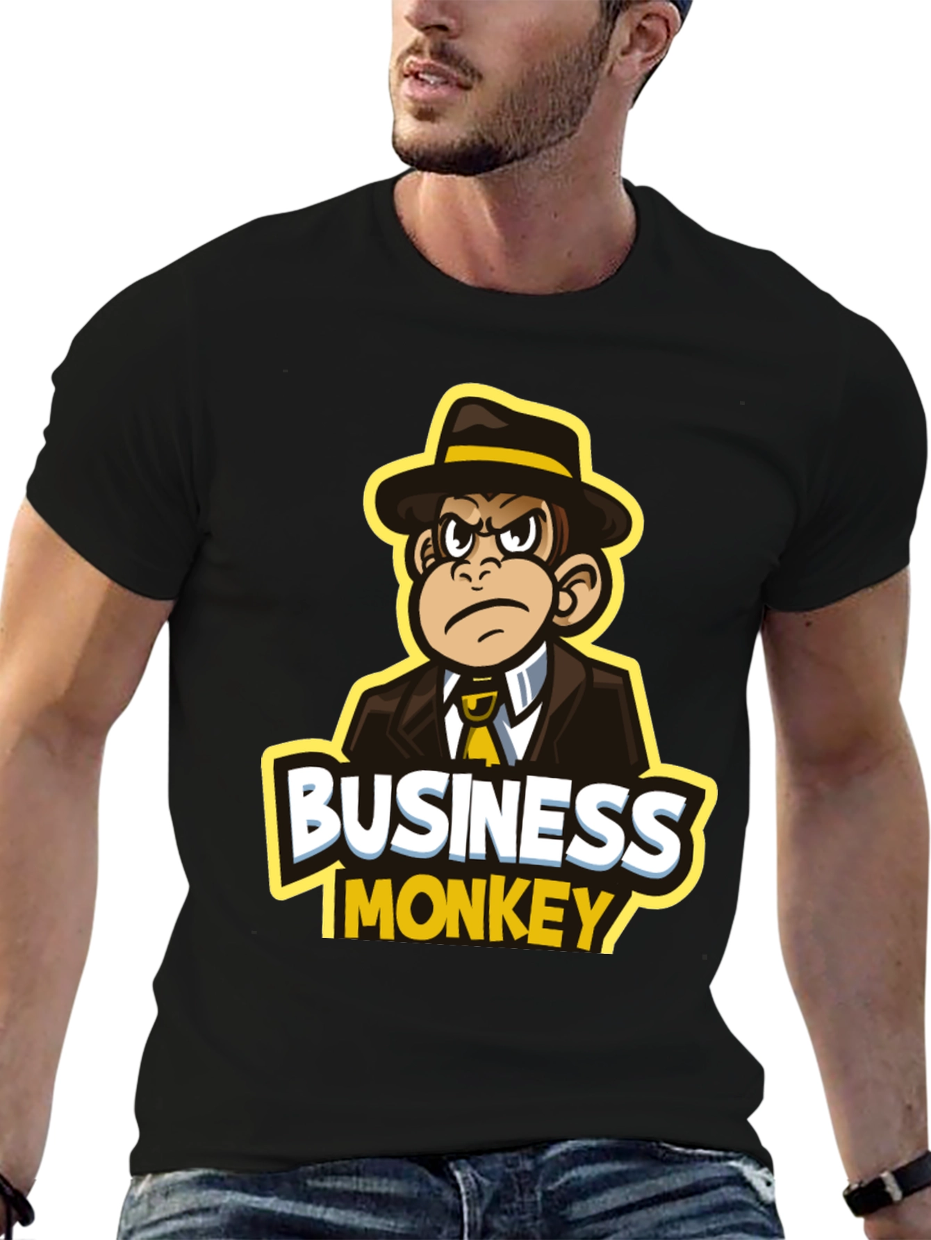 Business Monkey T-Shirt - Black