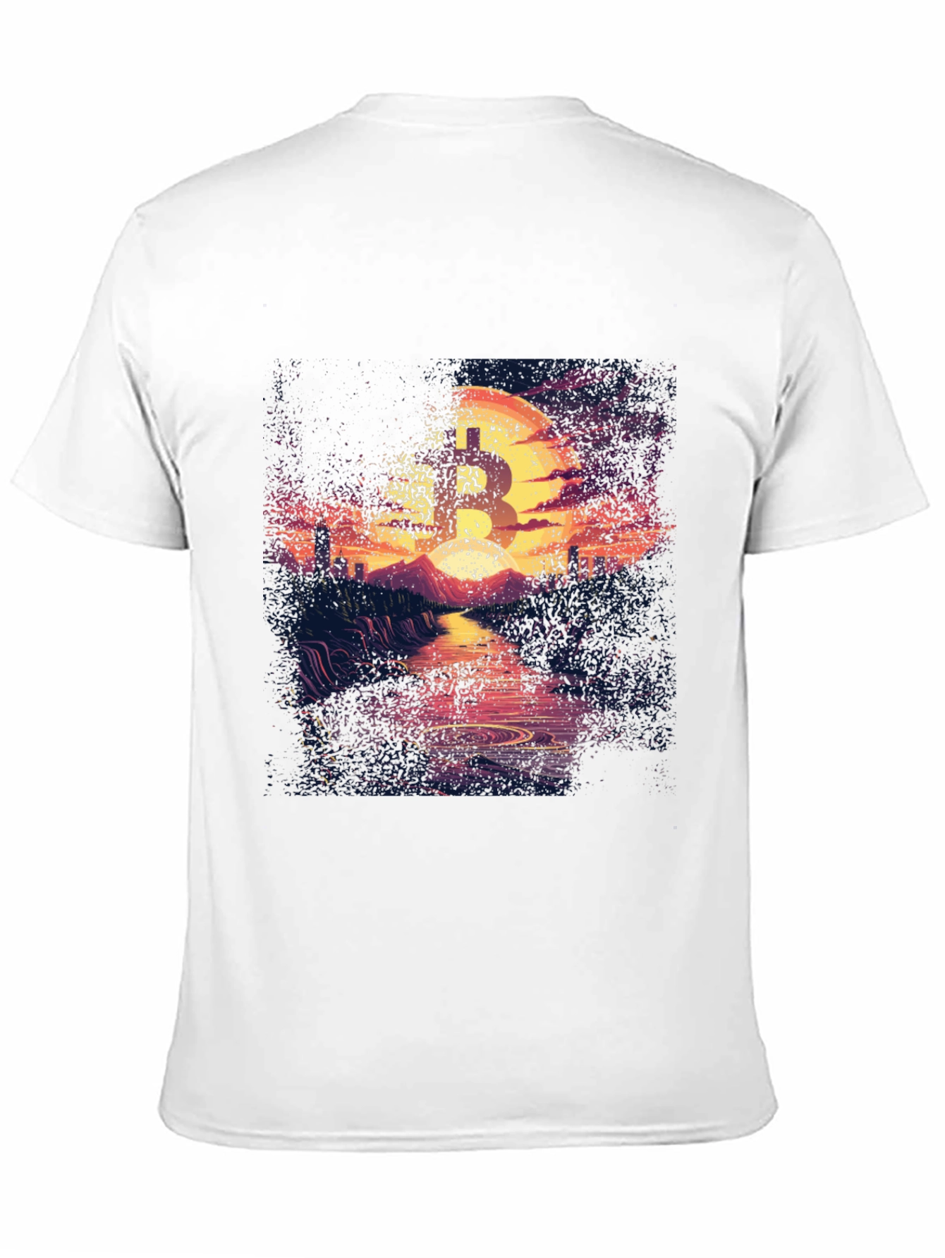 Bitcoin Sunset Graphic Tee