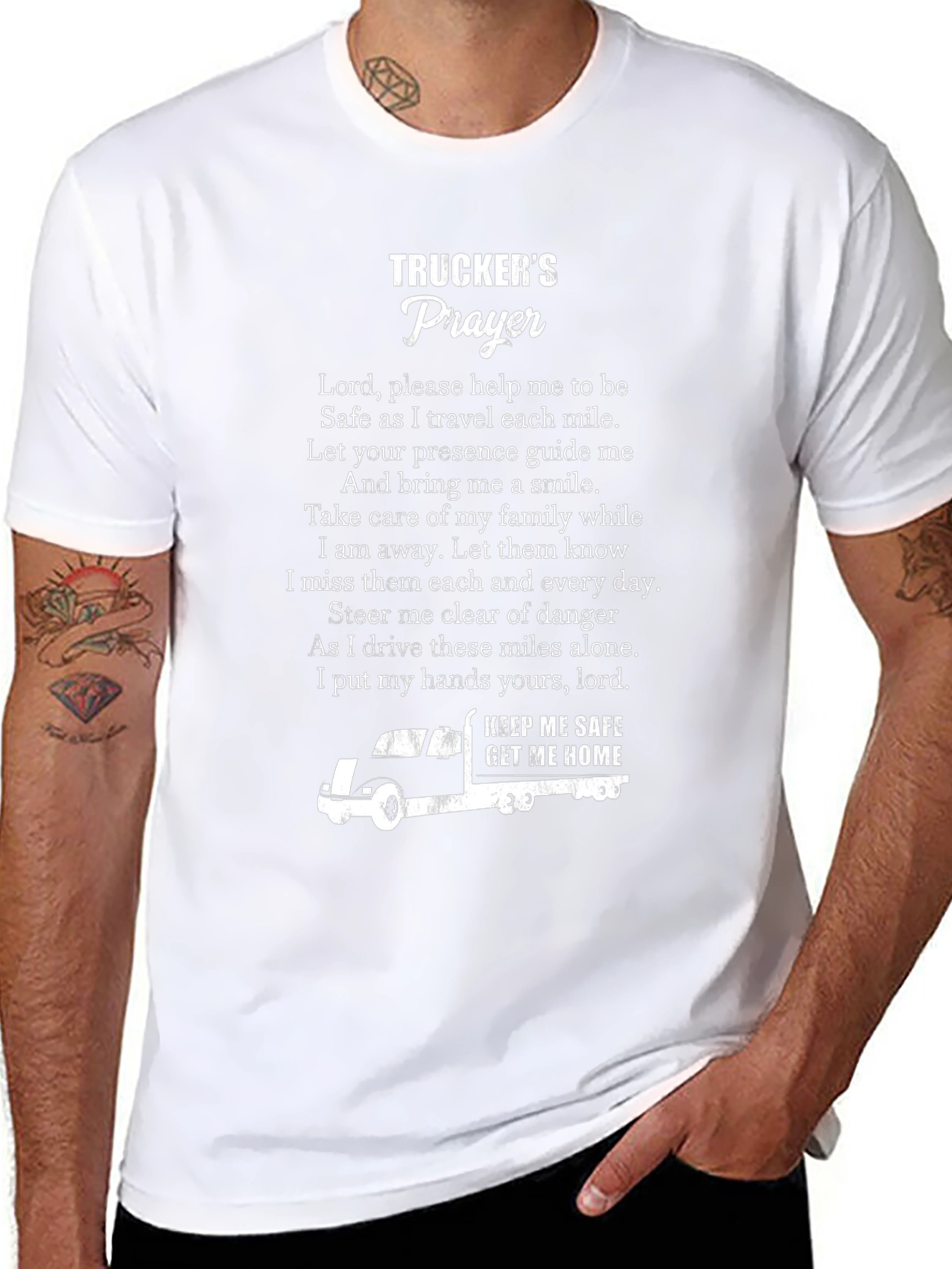Truckers Prayer Graphic Tee - Keep Me Safe
