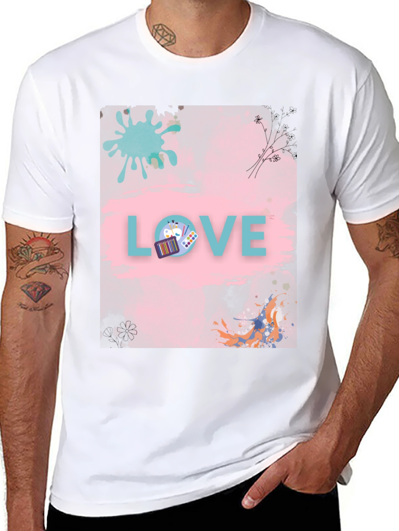 Artsy Love Graphic T-Shirt - Unique Design
