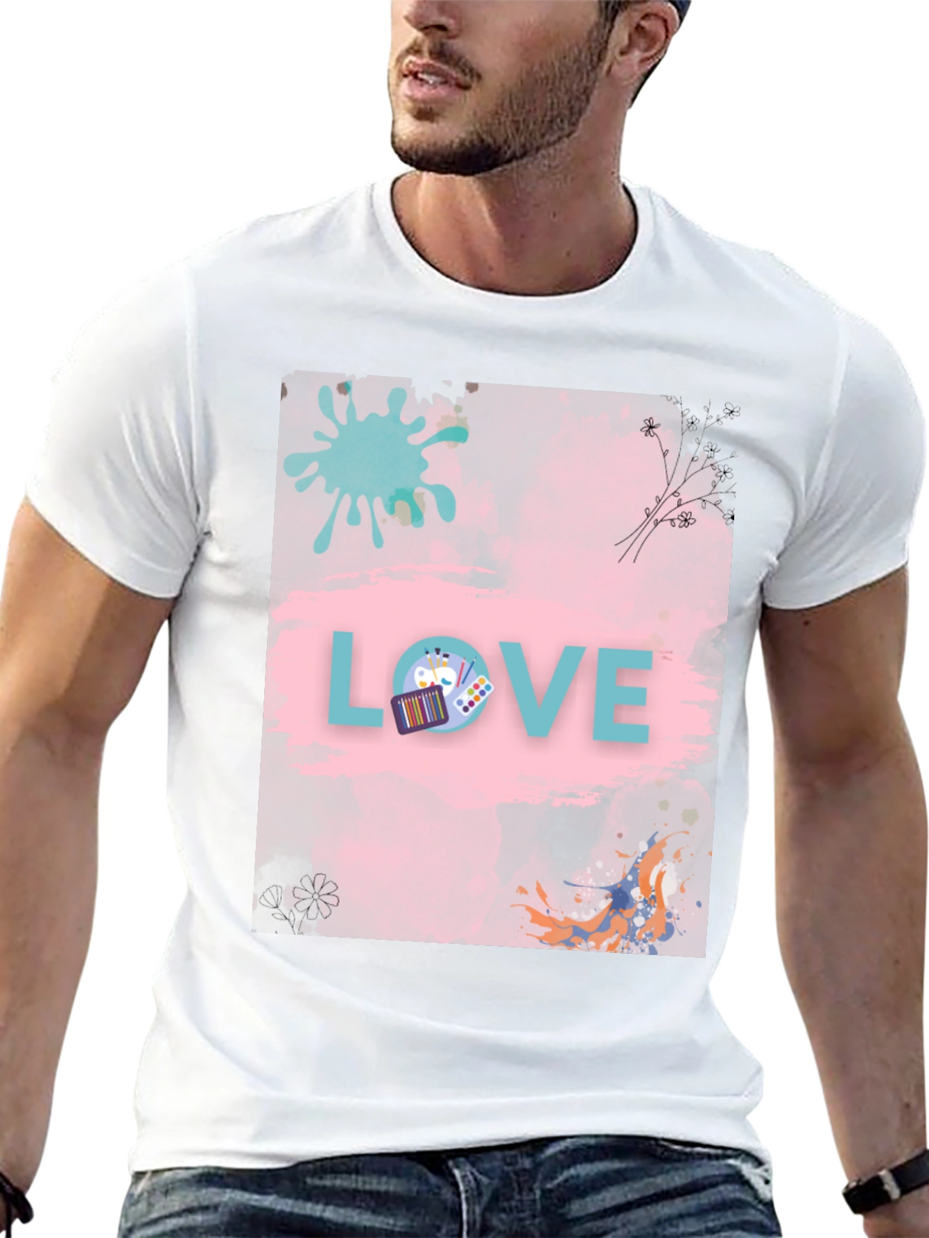 Artsy Love Graphic T-Shirt - Unique Design