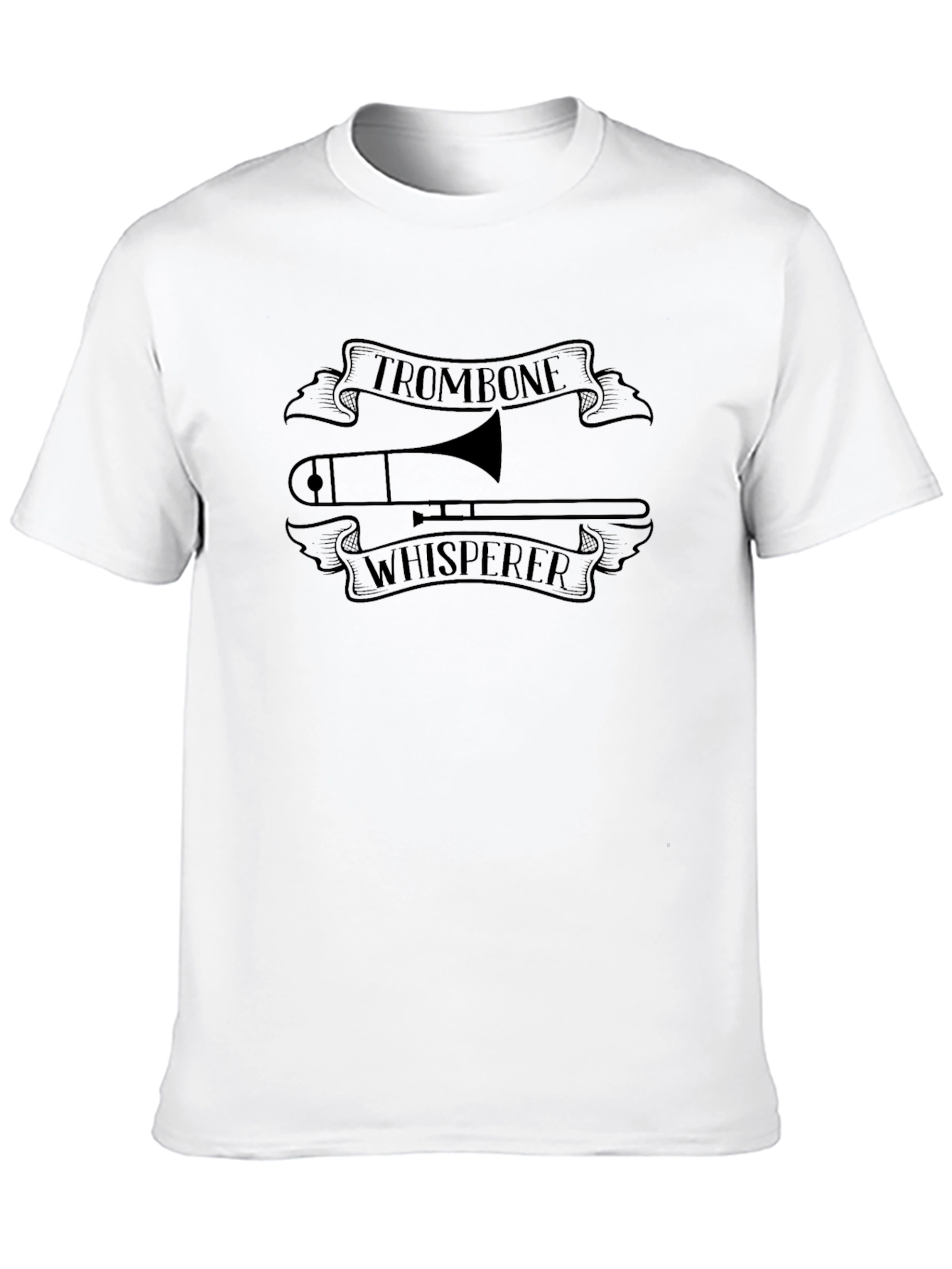 Trombone Whisperer Graphic Tee - Music Lover Shirt